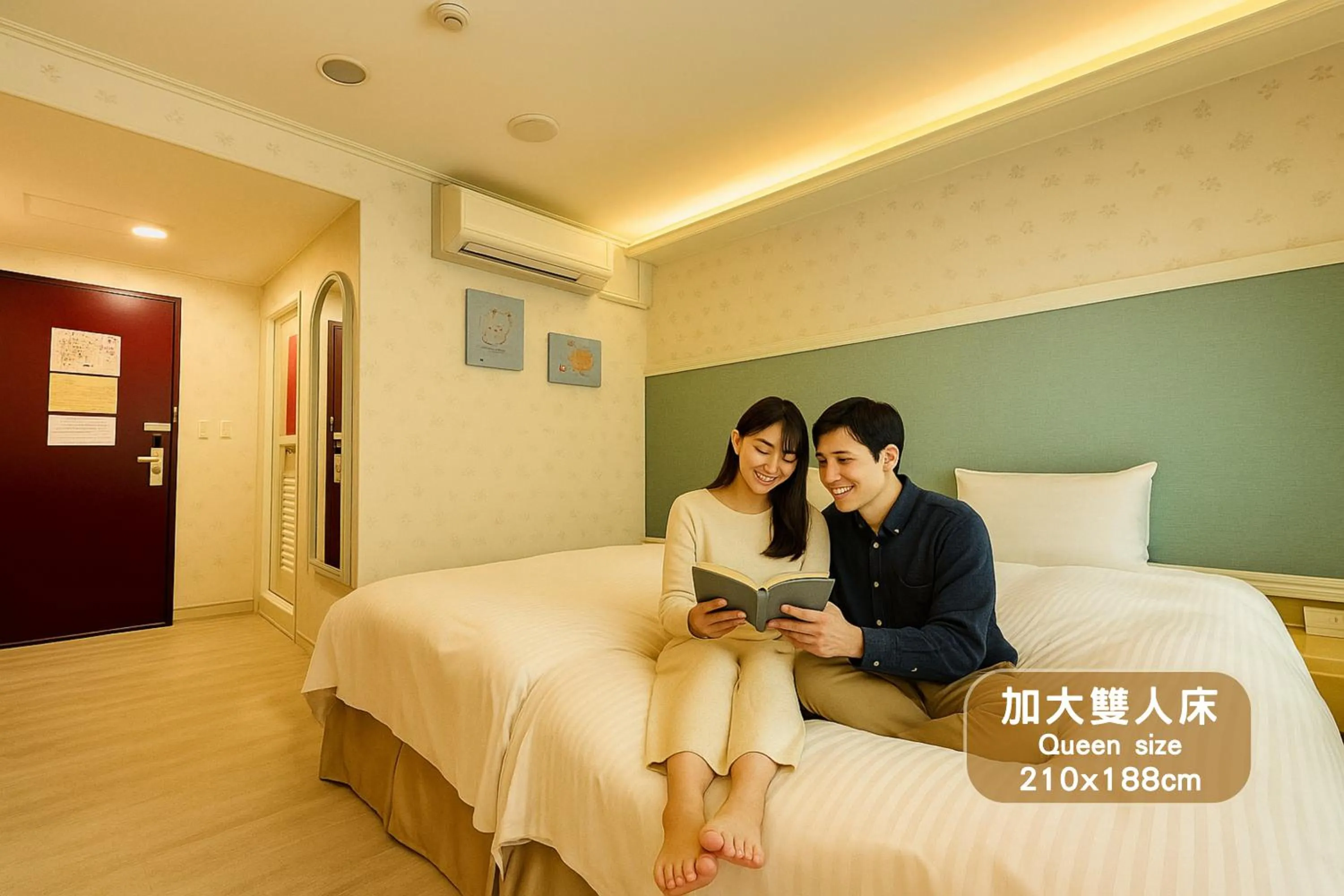 Bed in Elizabeth Hotel