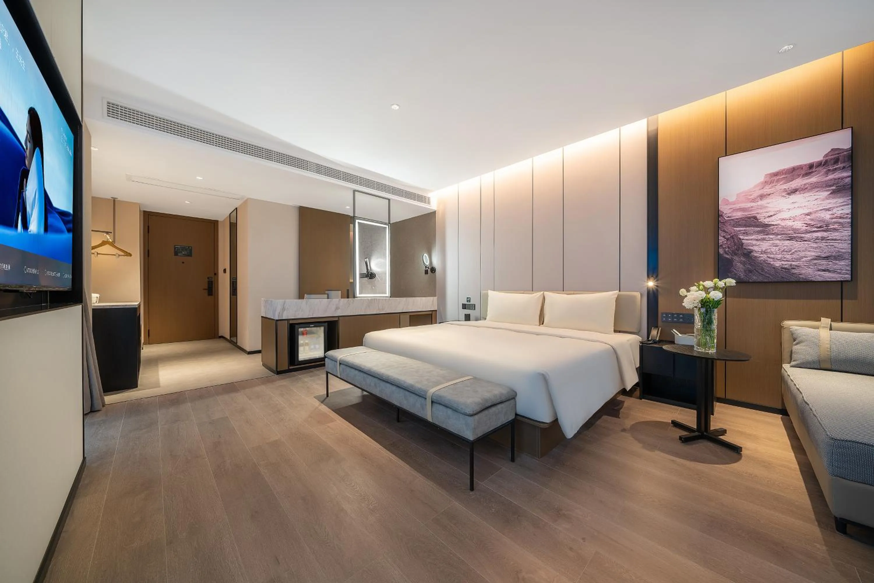 Bed in Atour Hotel (Chengdu Tongzilin)