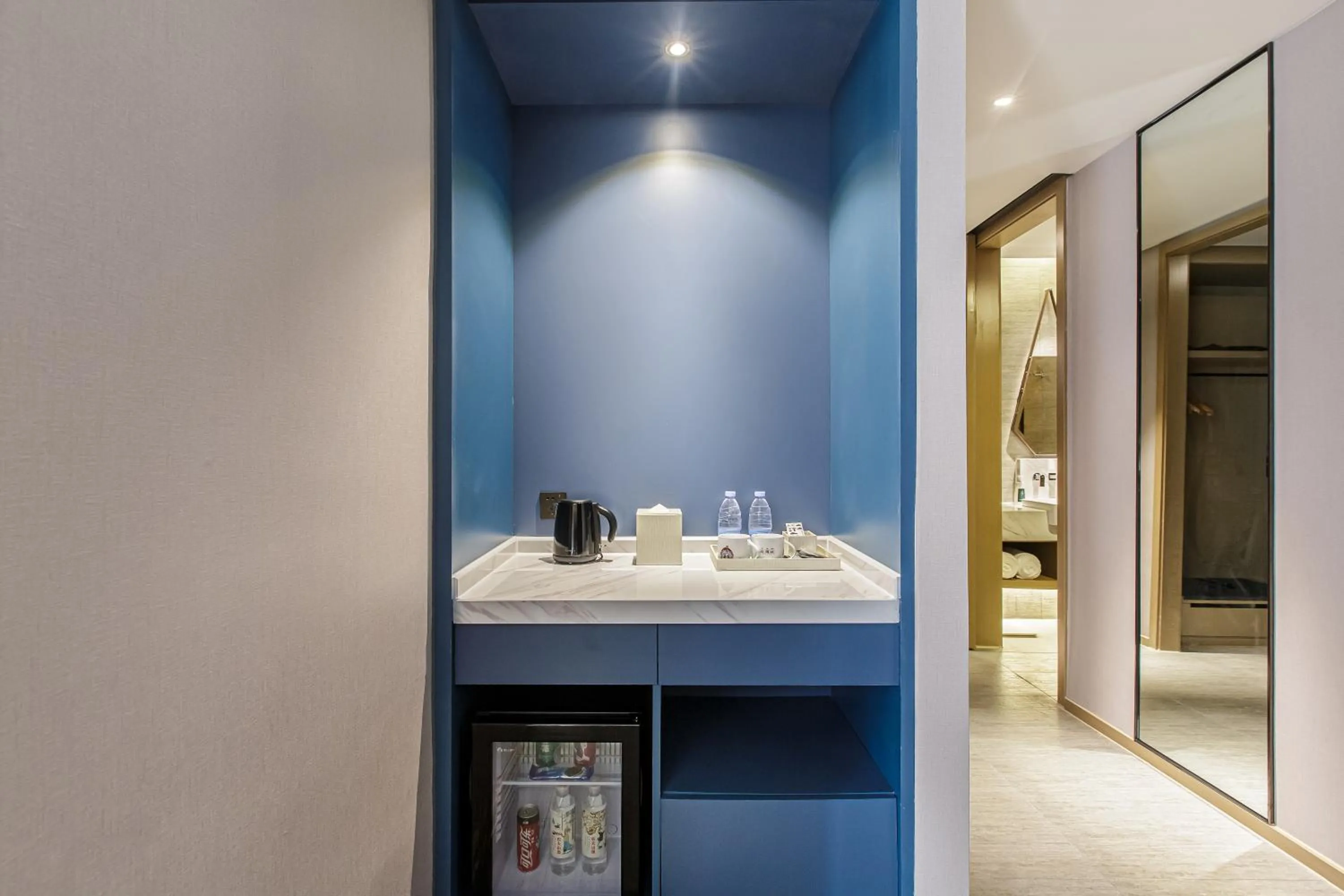 Kitchen or kitchenette in Atour Hotel Chengdu Yulin Huaxi