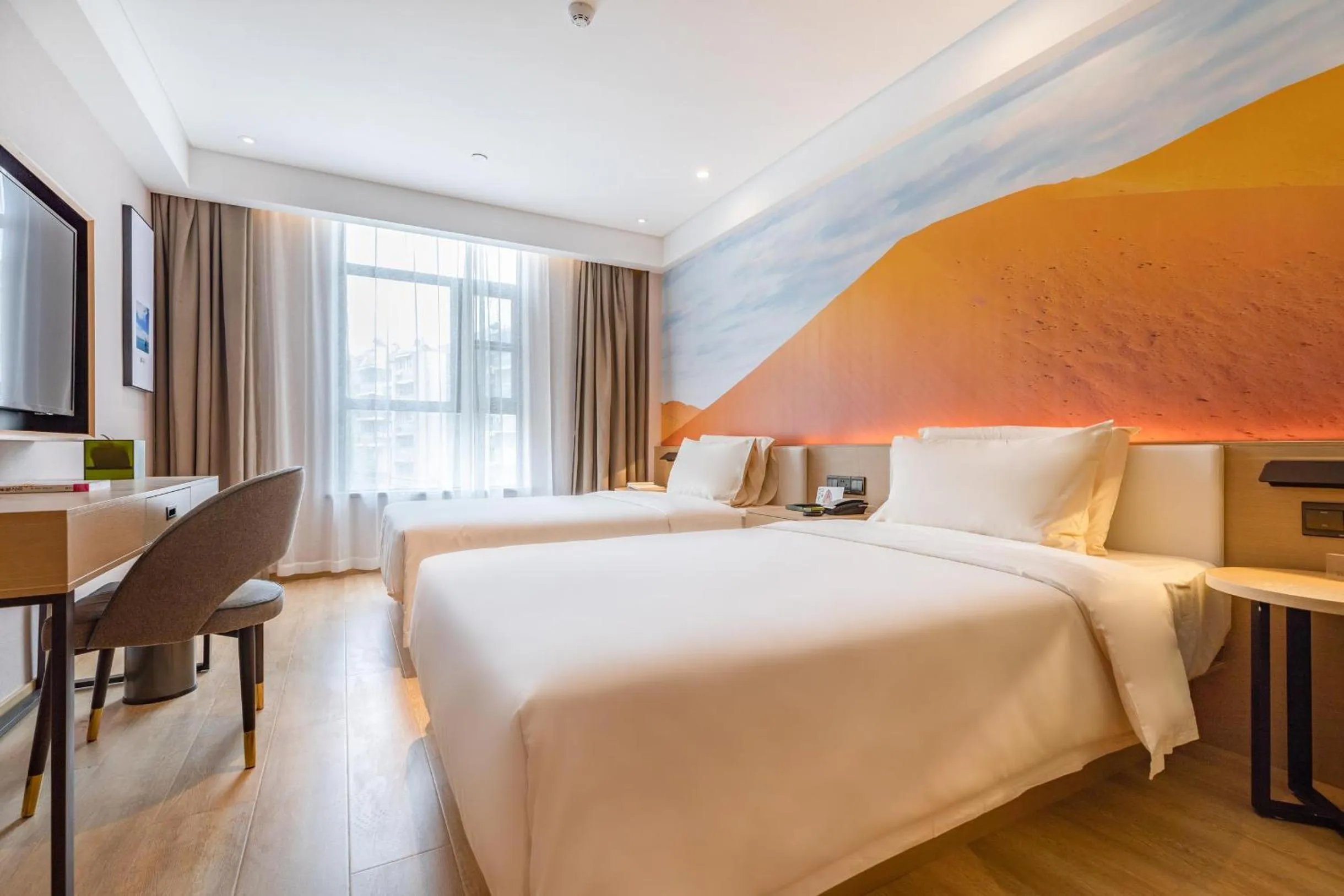 Bed in Atour Light Hotel (Wuhan Wuchang Railway Station)