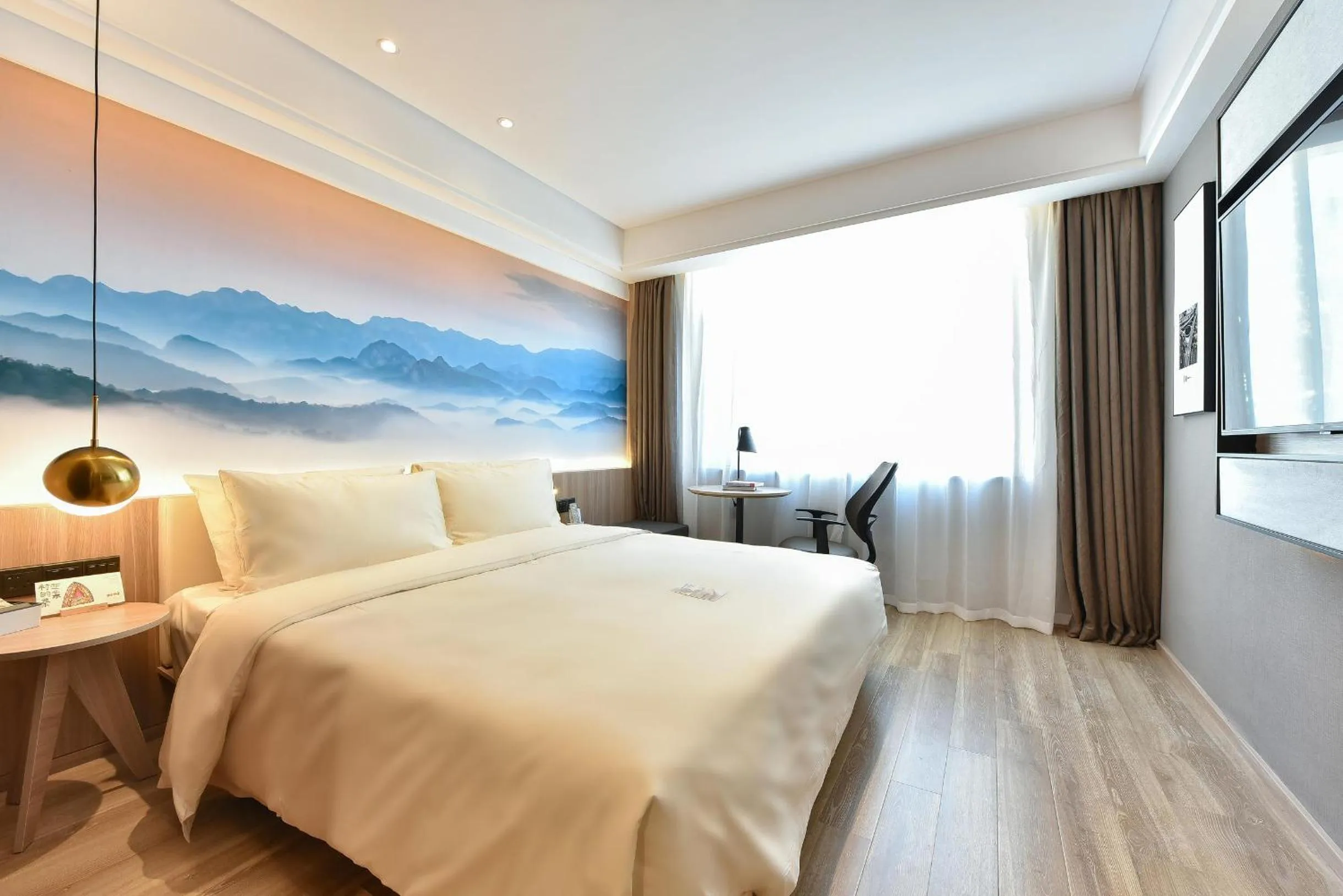 Bed in Atour Light Hotel Shenyang Tiexi Plaza Wanxianghui