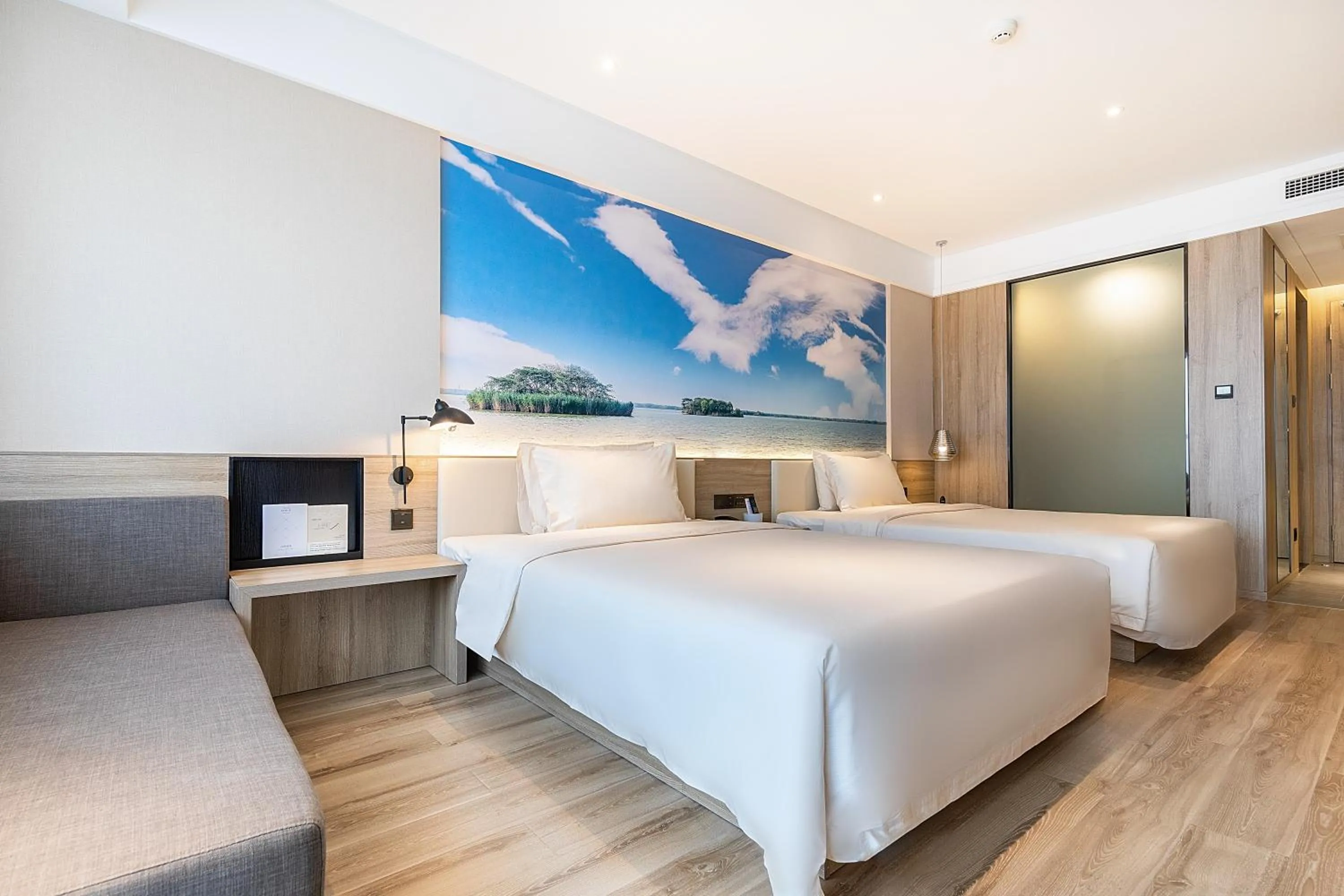 Bed in Atour Hotel Jining High-tech Zone