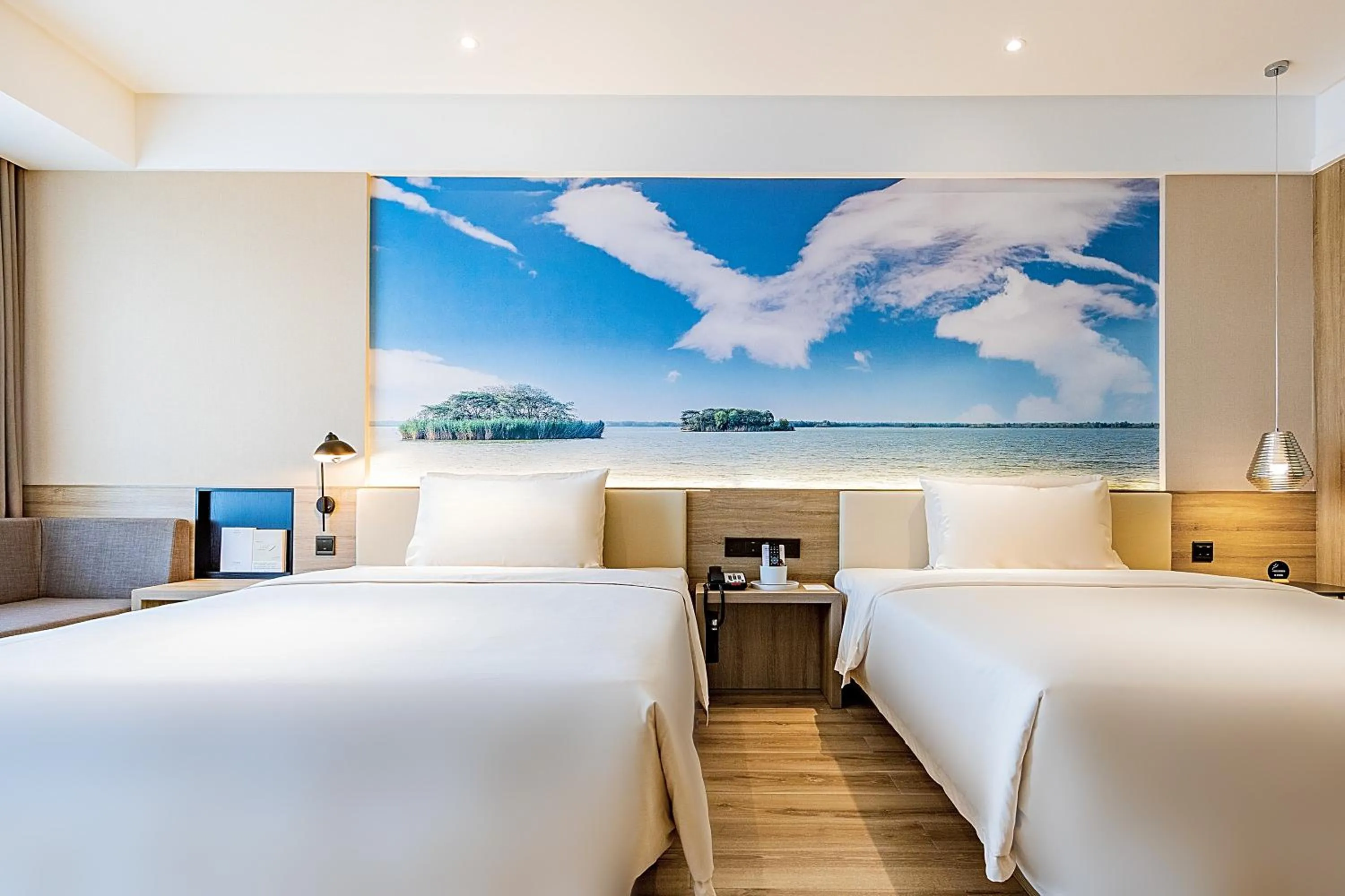 Bed in Atour Hotel Jining High-tech Zone