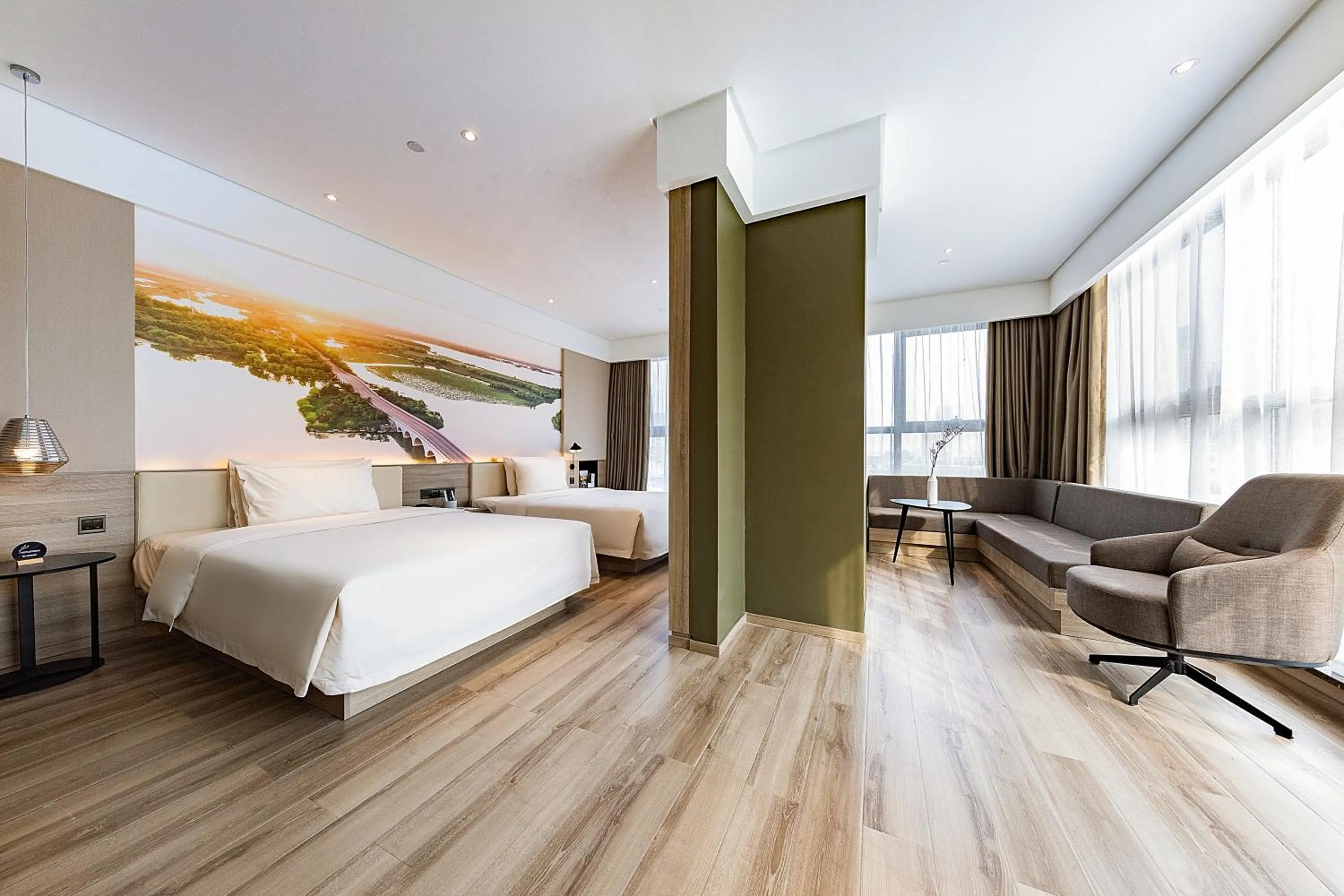 Bed in Atour Hotel Jining High-tech Zone