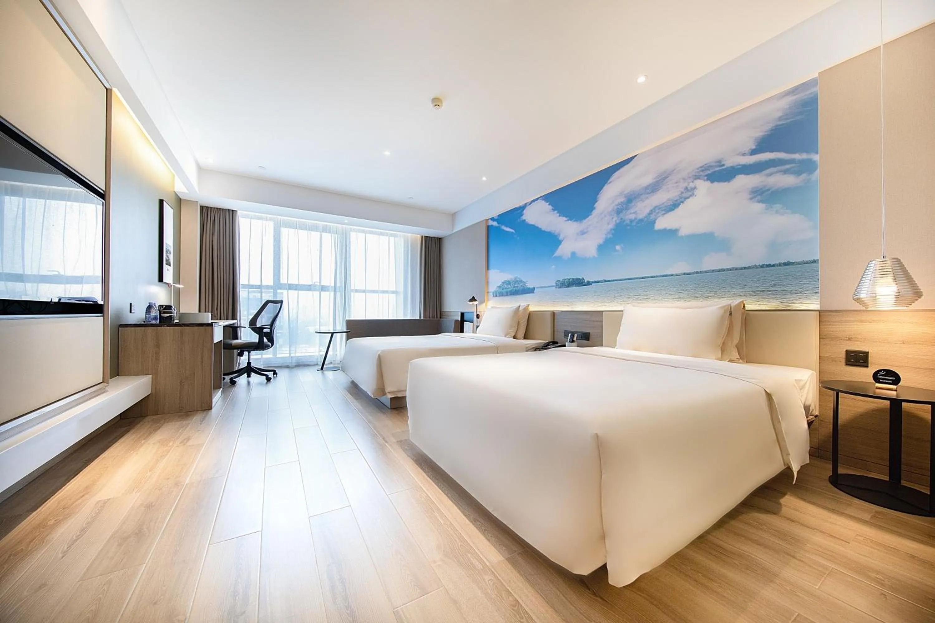 Bed in Atour Hotel Jining High-tech Zone