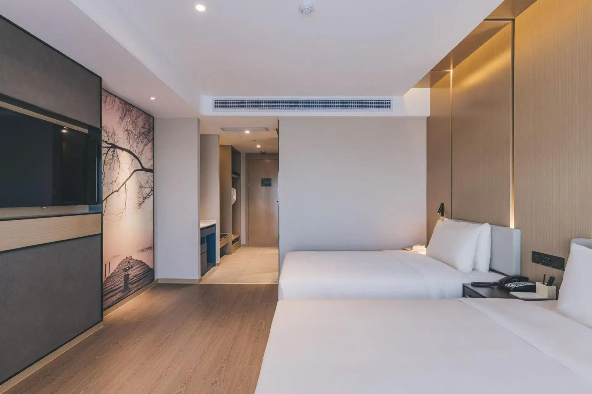 Bedroom, Bed in Atour Hotel Suzhou Industrial Park Fashion Stage Outlets