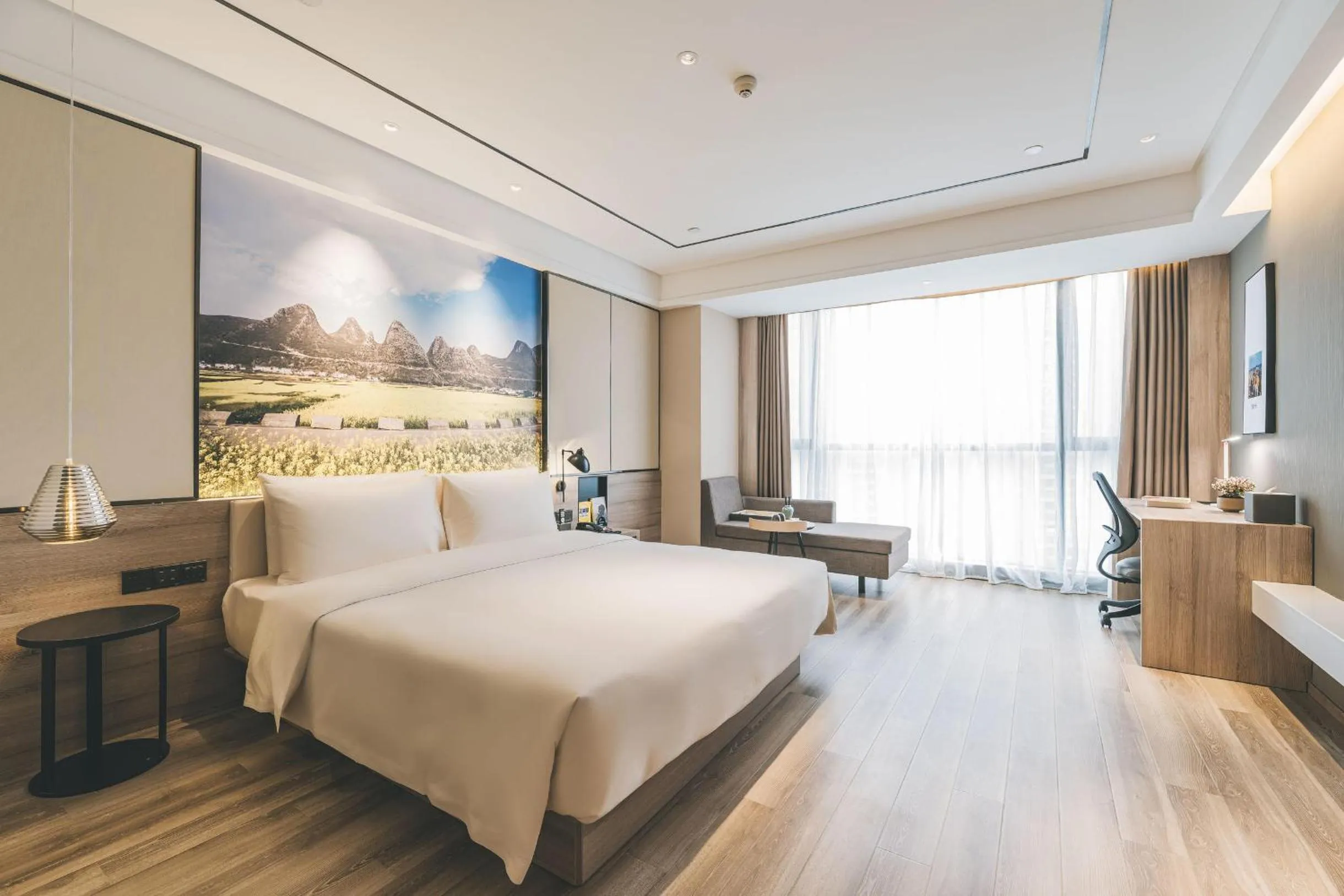 Bed in Atour Hotel Guiyang Century City Shopping Center