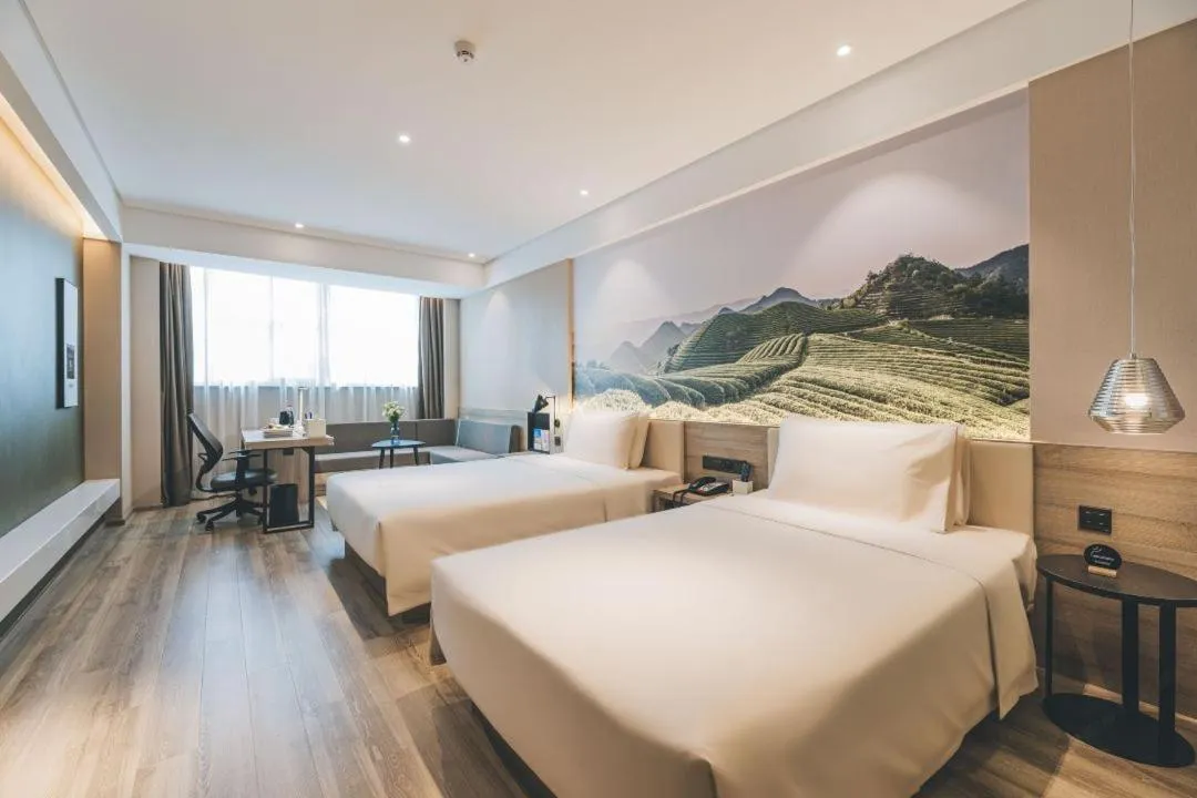 Bed in Atour Hotel Yiwu International Trade City
