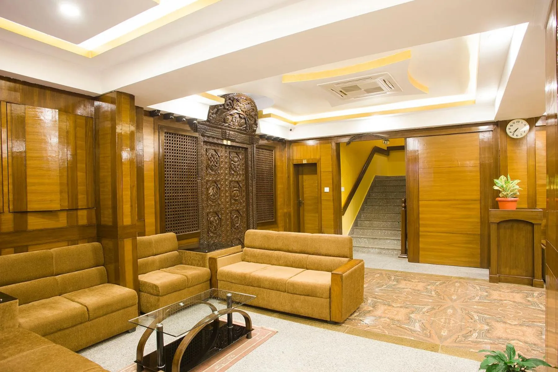 Lobby or reception in Hotel Yellow Pagoda Pokhara