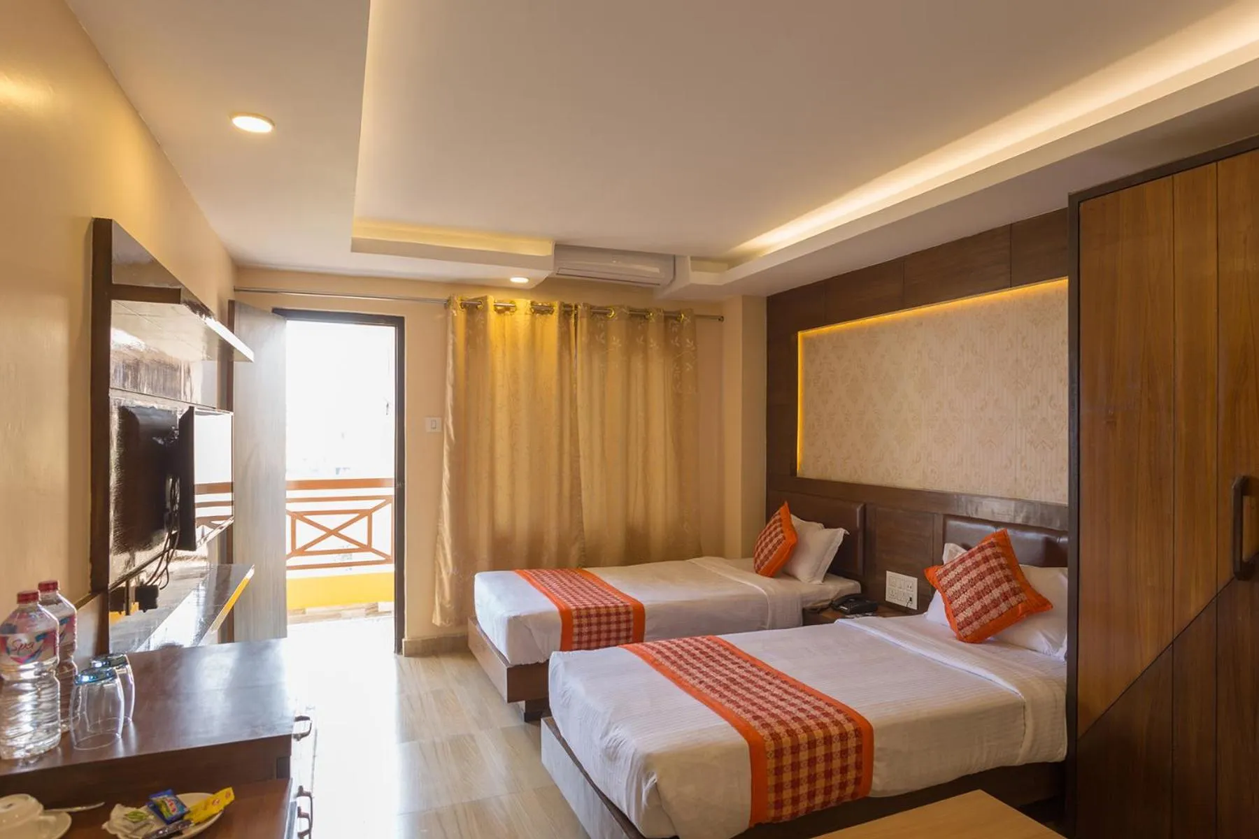 Bedroom, Bed in Hotel Yellow Pagoda Pokhara