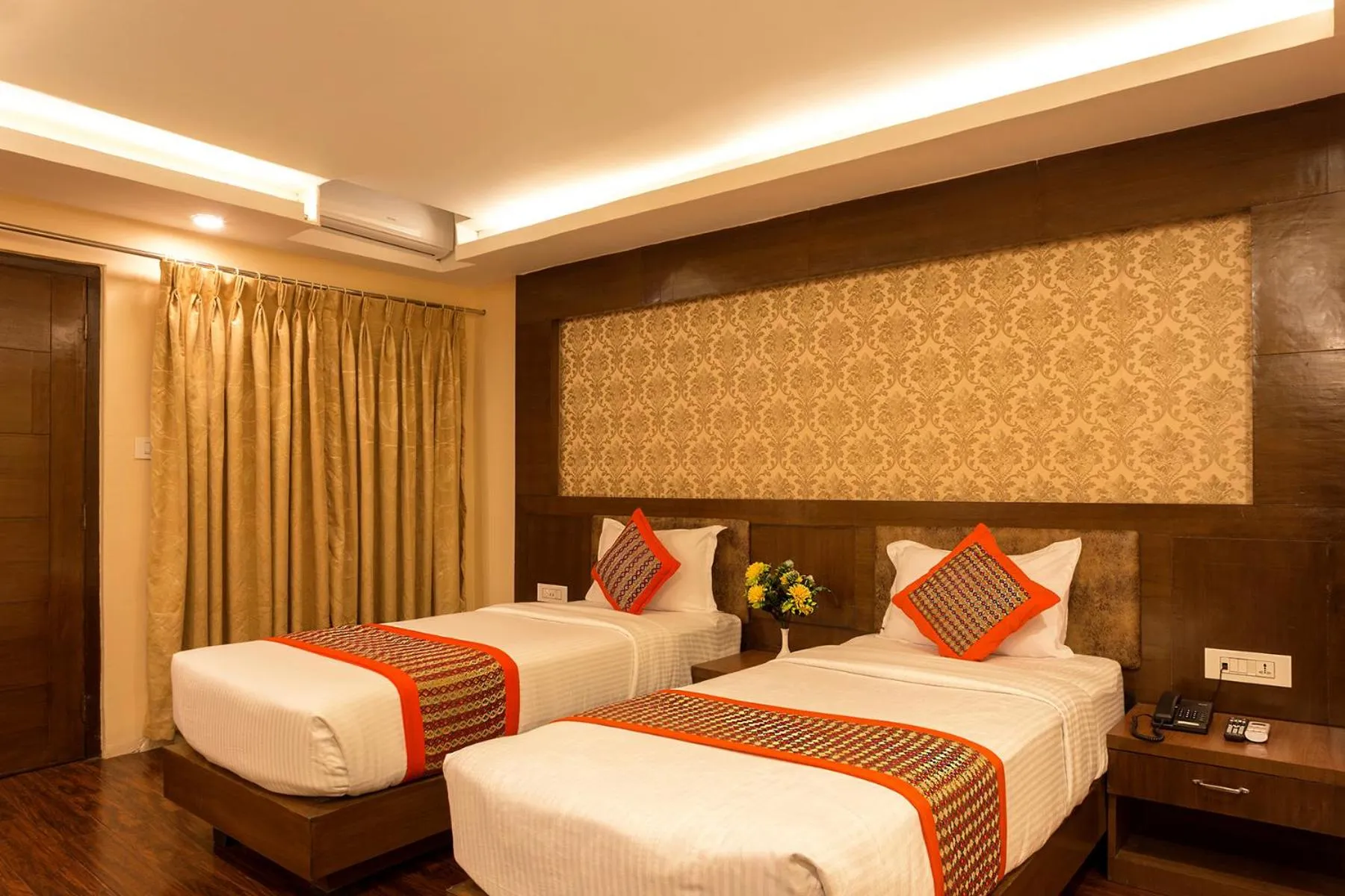 Bedroom, Bed in Hotel Yellow Pagoda Pokhara