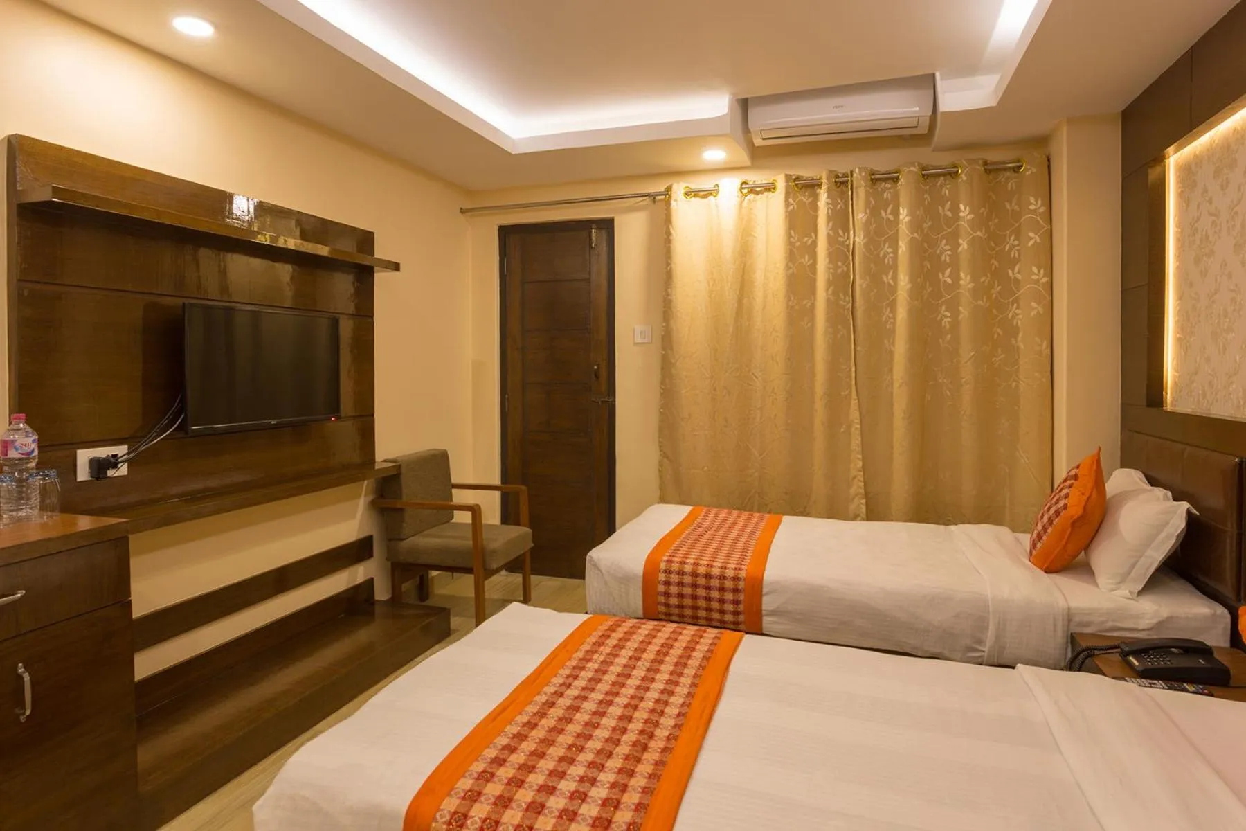 Bedroom, Bed in Hotel Yellow Pagoda Pokhara