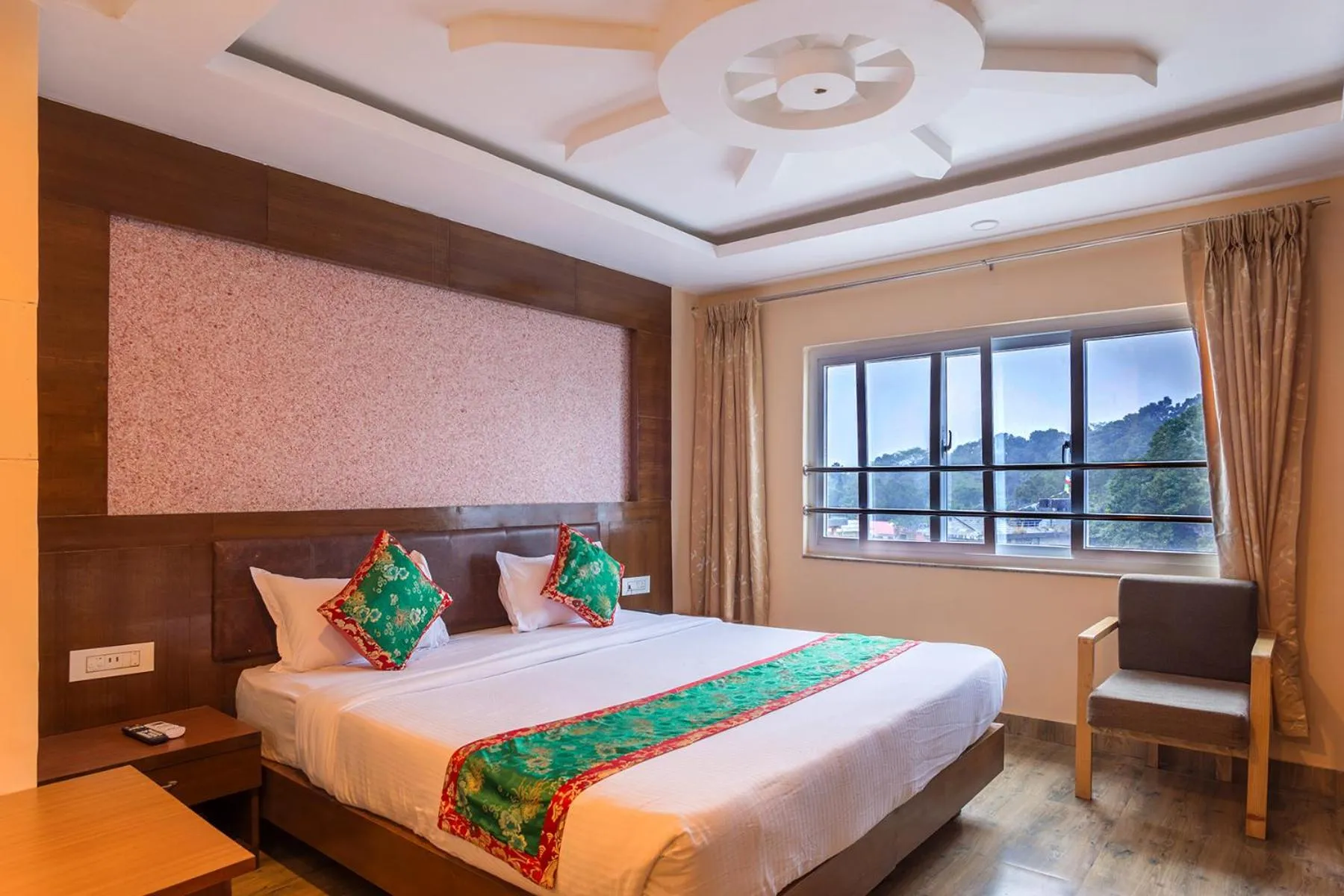 Bedroom, Bed in Hotel Yellow Pagoda Pokhara