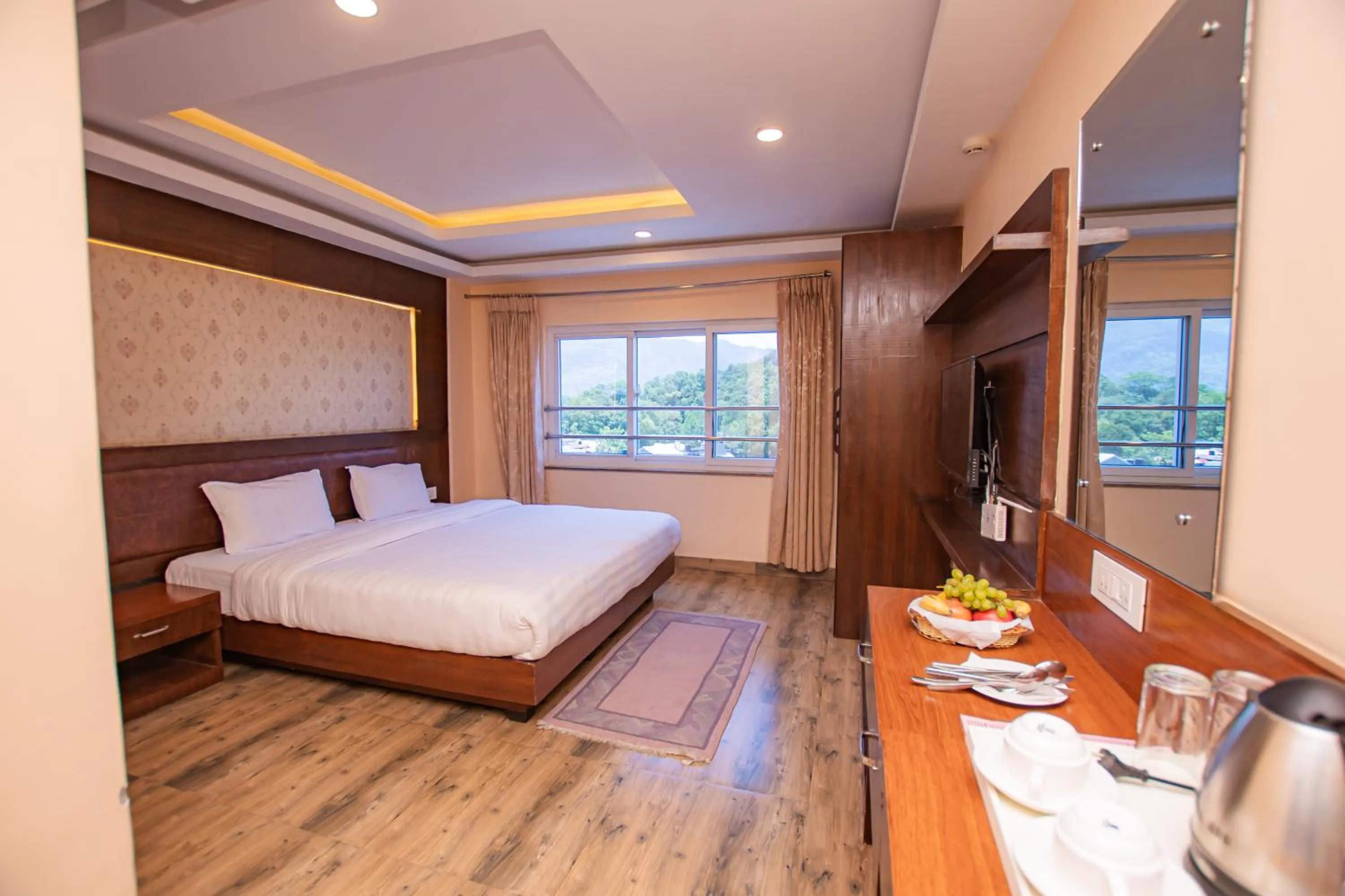 Bedroom, Bed in Hotel Yellow Pagoda Pokhara