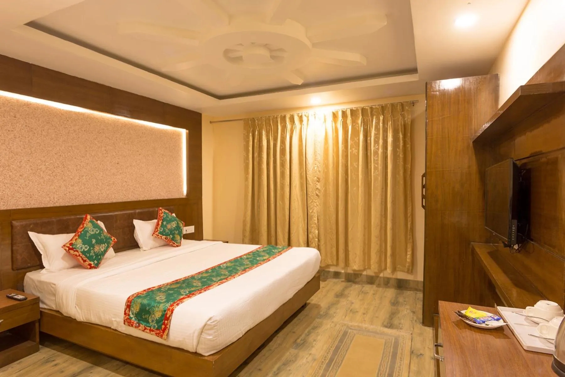 Bedroom, Bed in Hotel Yellow Pagoda Pokhara