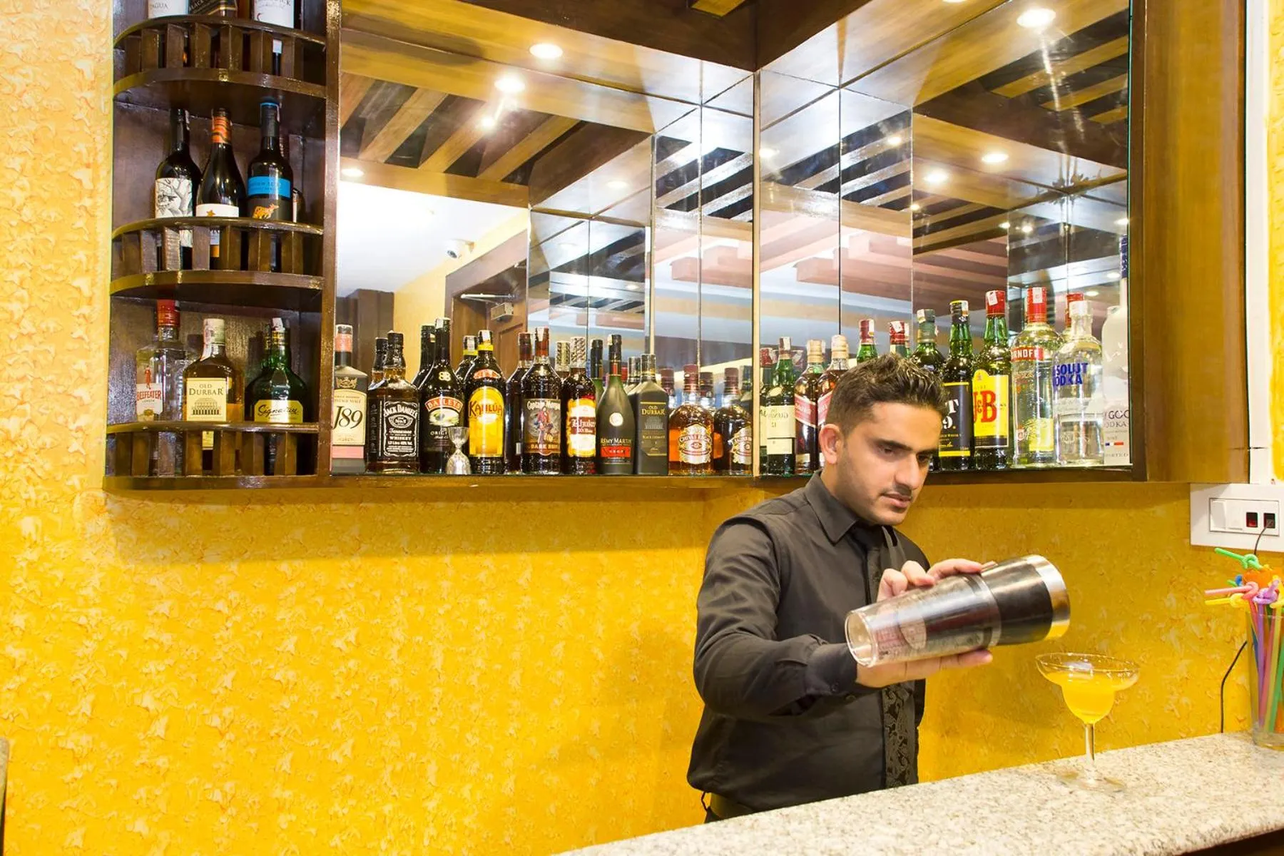 Lounge or bar in Hotel Yellow Pagoda Pokhara