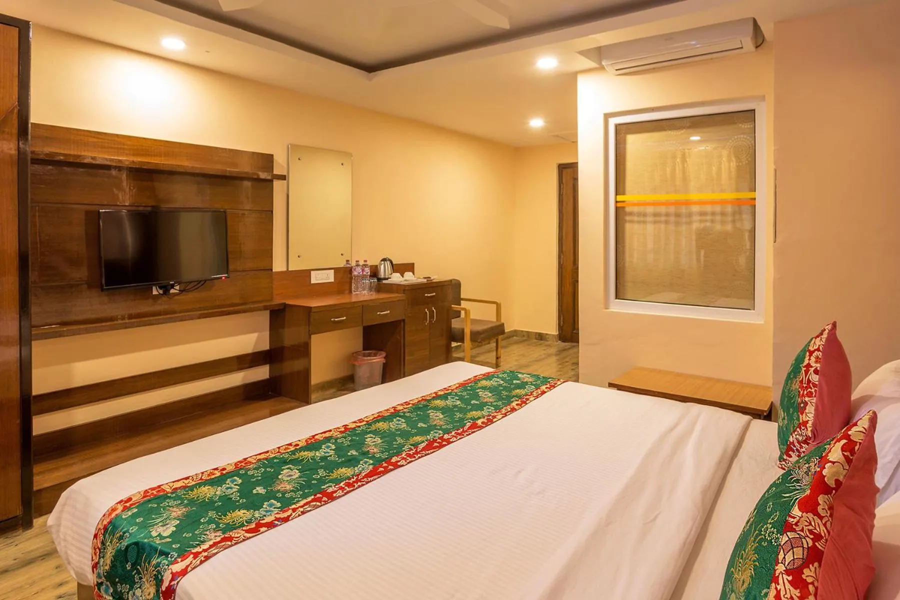 Bedroom, Bed in Hotel Yellow Pagoda Pokhara