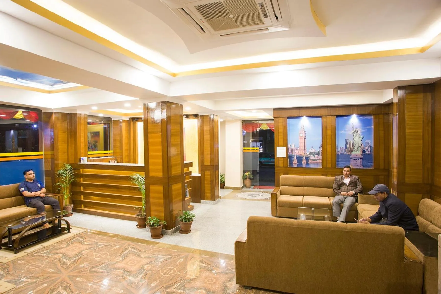 Lobby or reception in Hotel Yellow Pagoda Pokhara