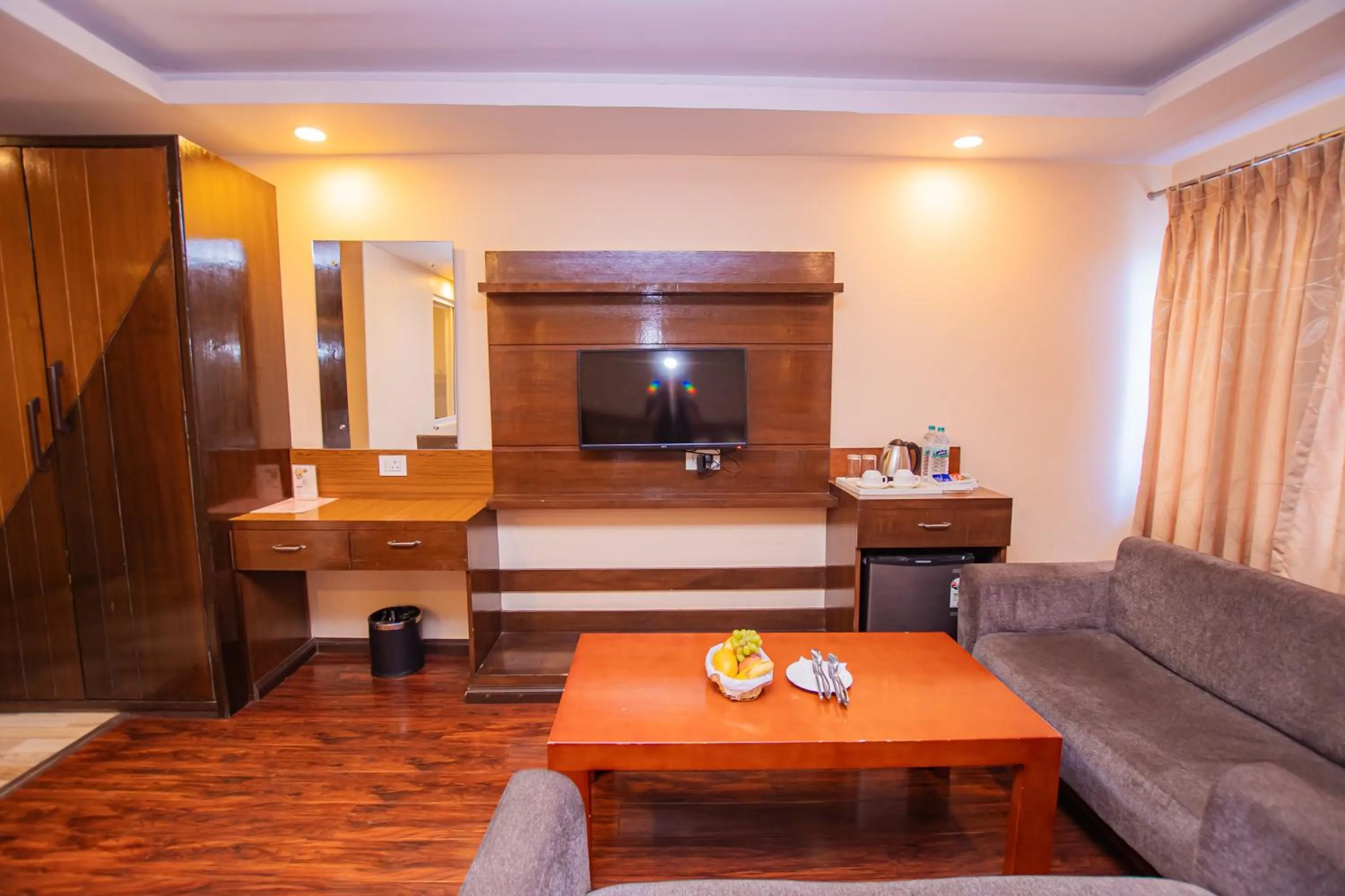 Seating area in Hotel Yellow Pagoda Pokhara