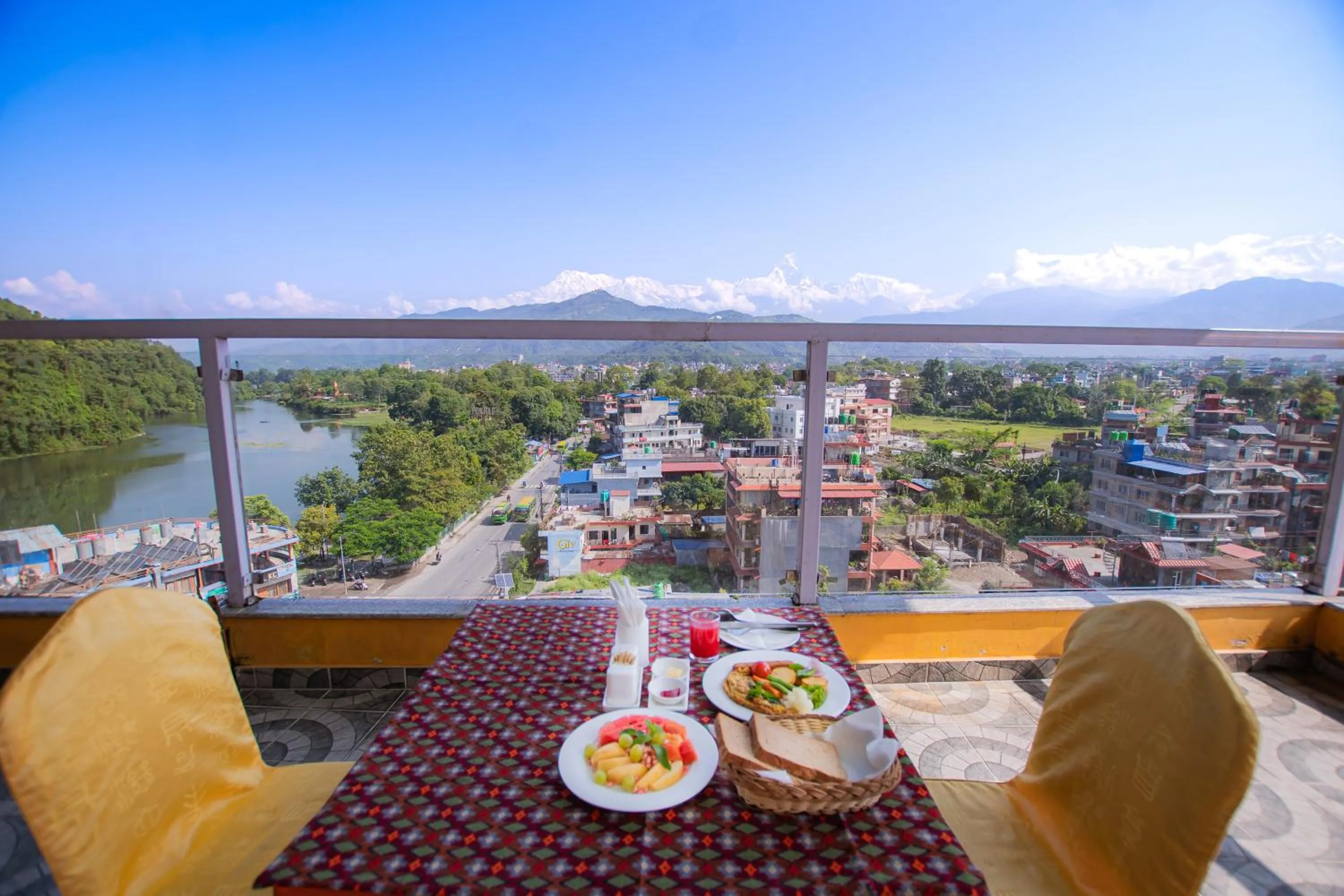 Breakfast in Hotel Yellow Pagoda Pokhara