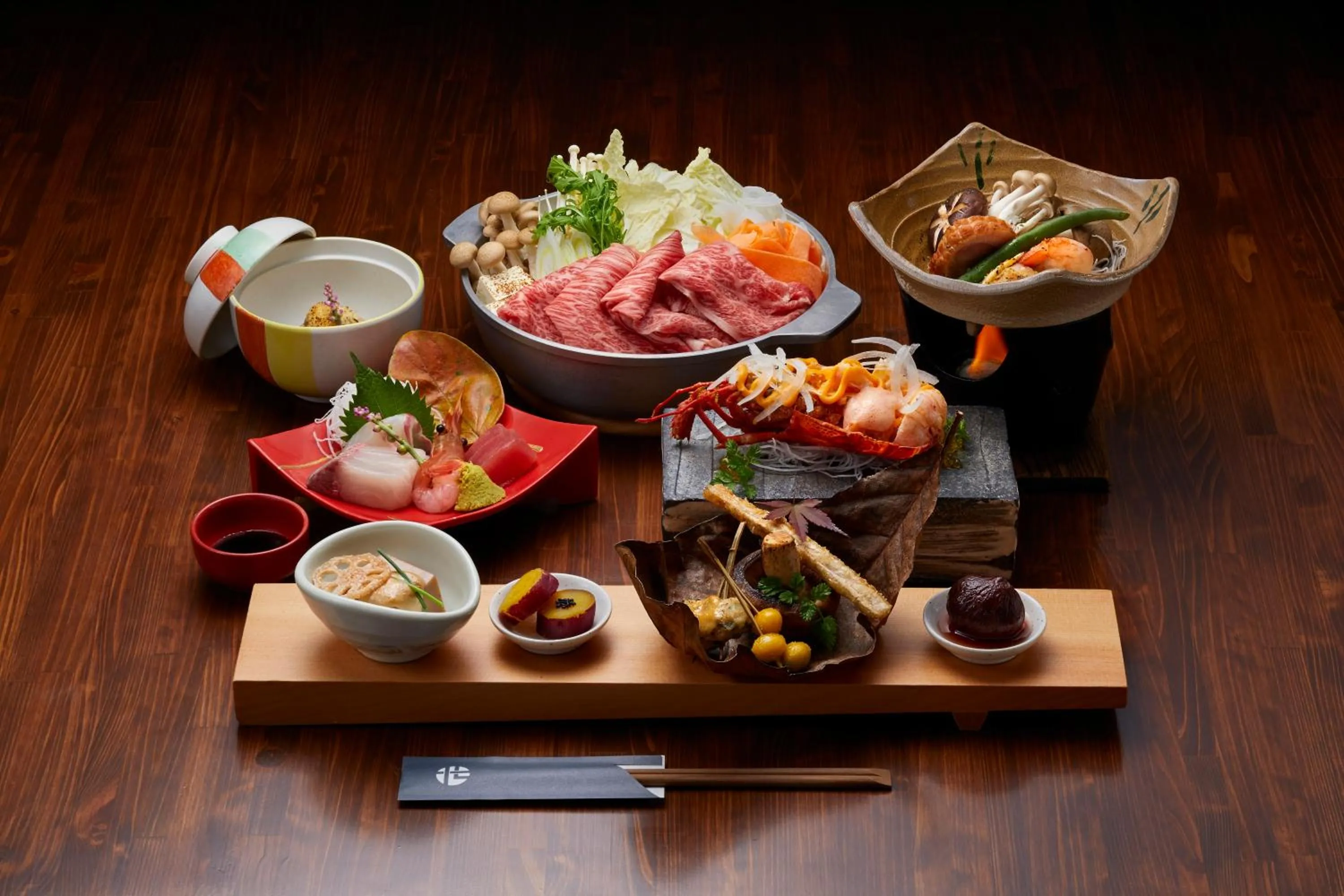 Food close-up in Yawaragi-no-Sato Yadoya