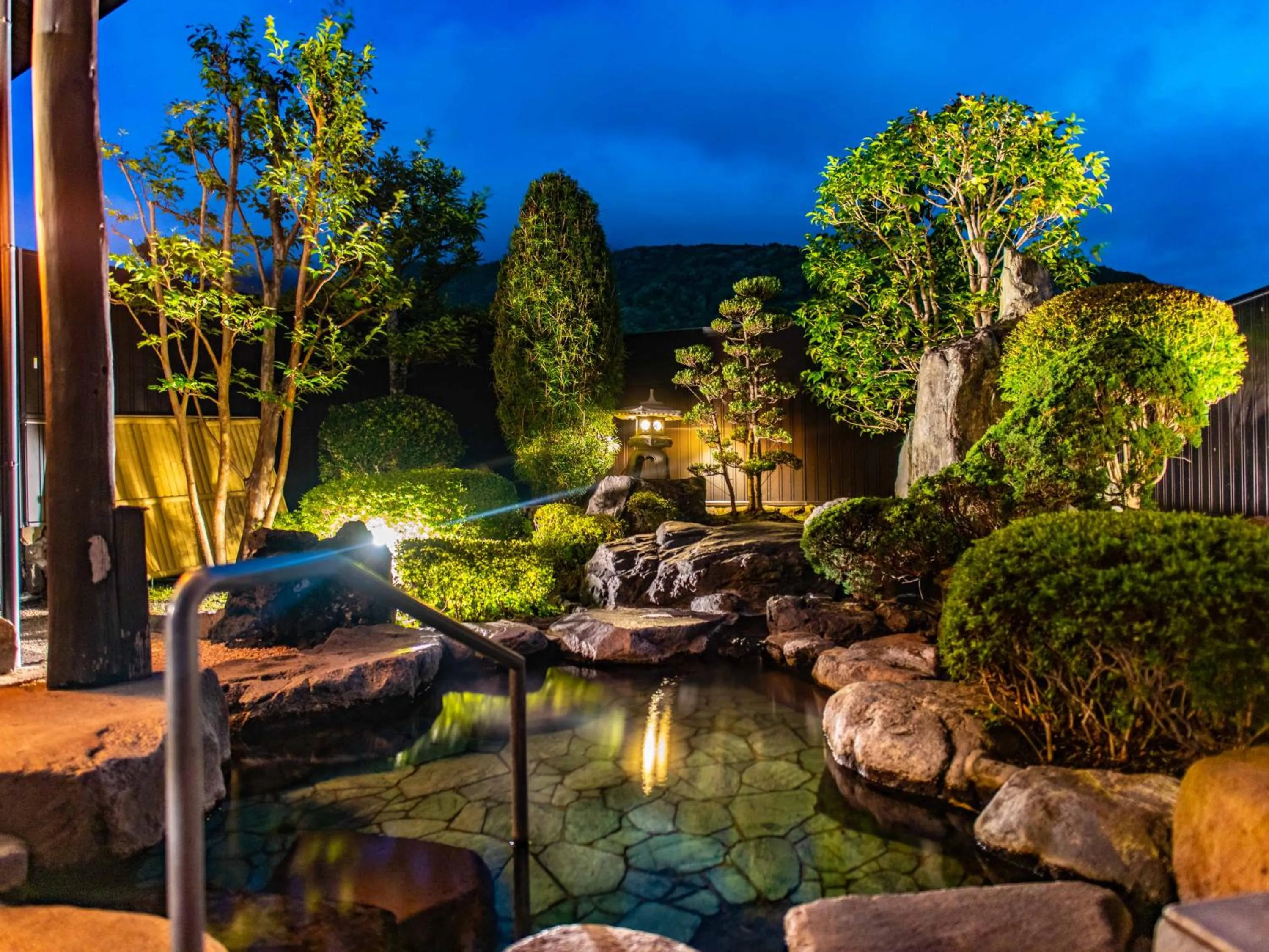 Open Air Bath in Yawaragi-no-Sato Yadoya