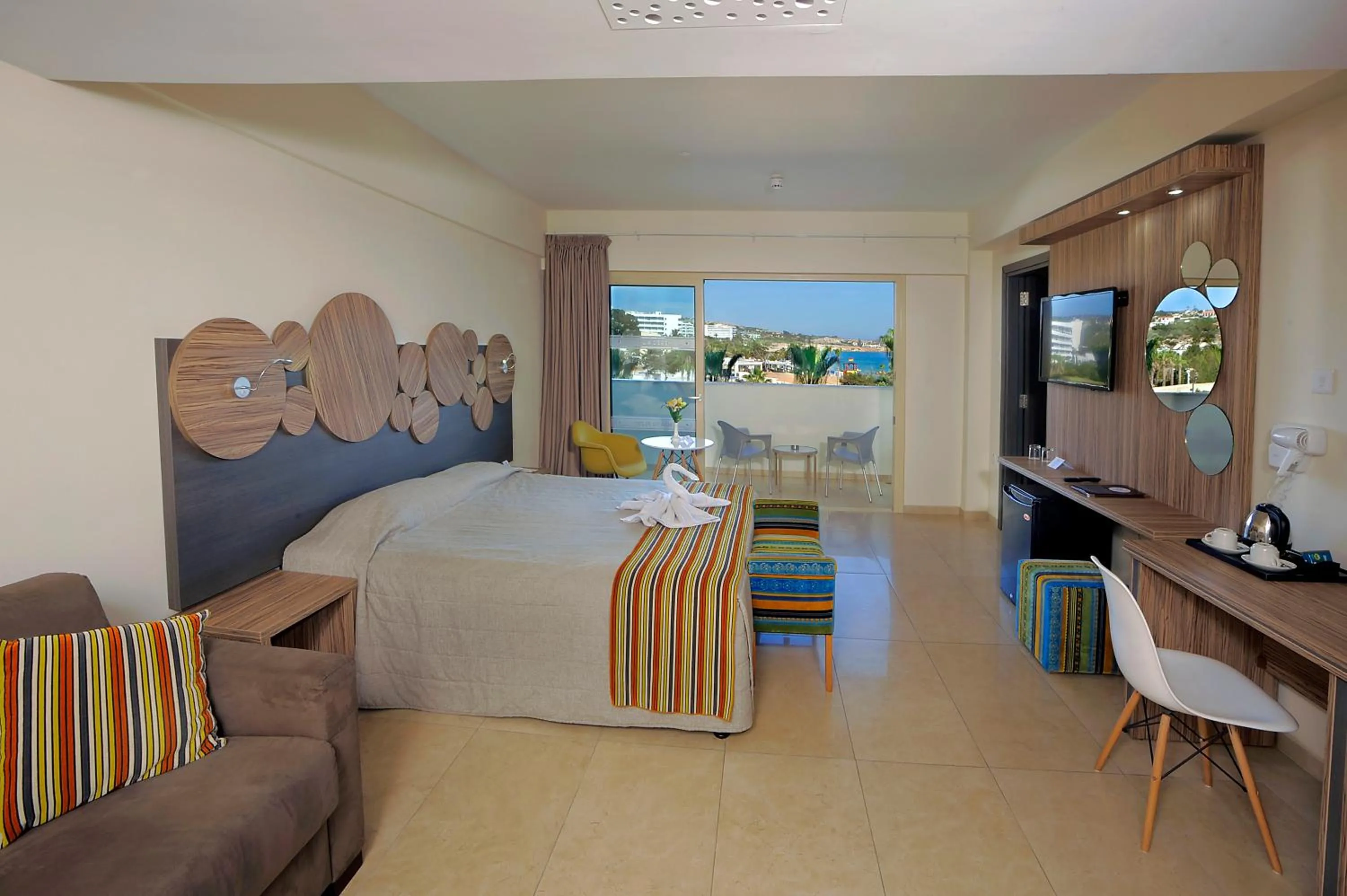 Bed in Nelia Beach Hotel & Spa