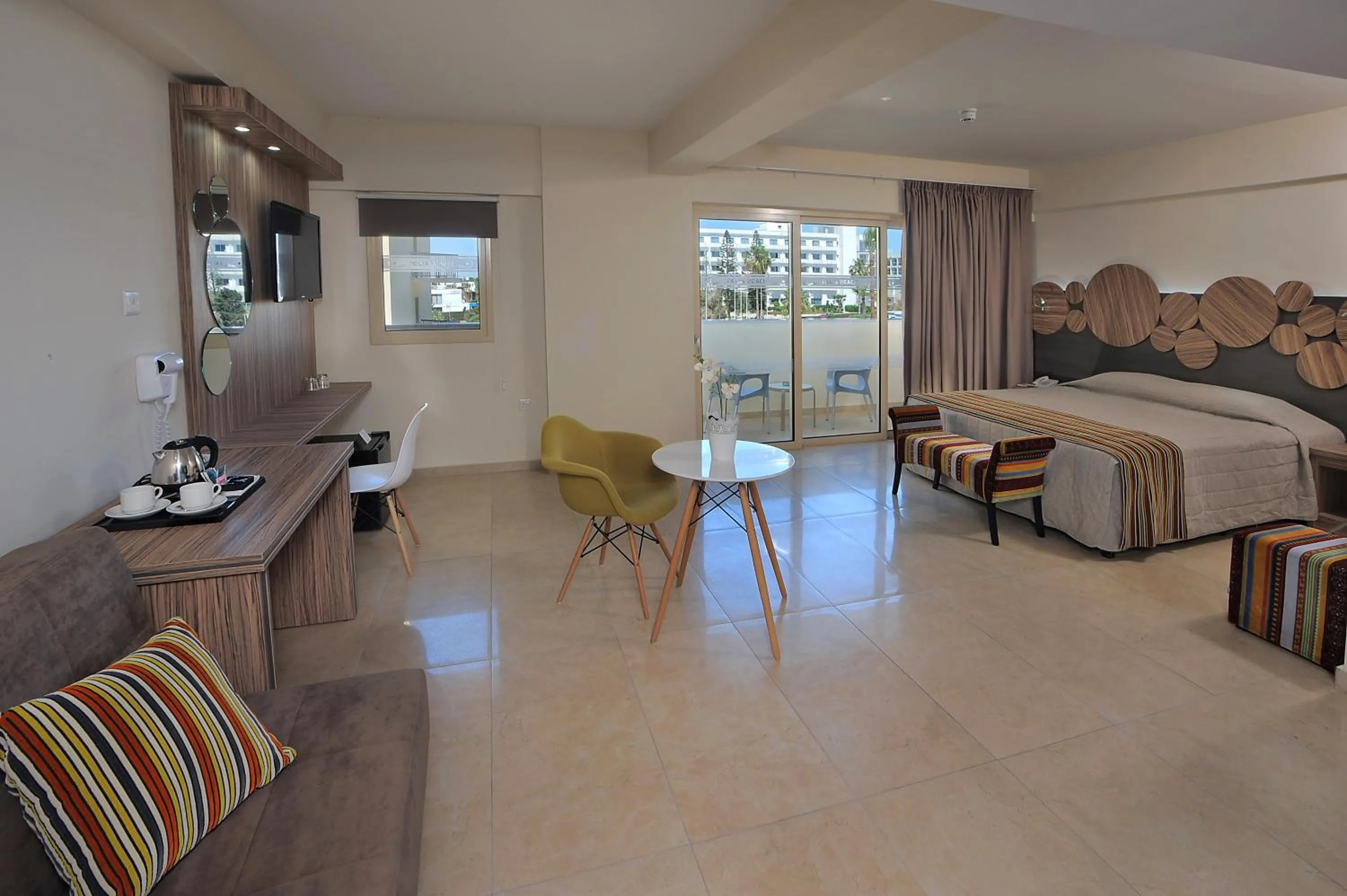 Bed in Nelia Beach Hotel & Spa