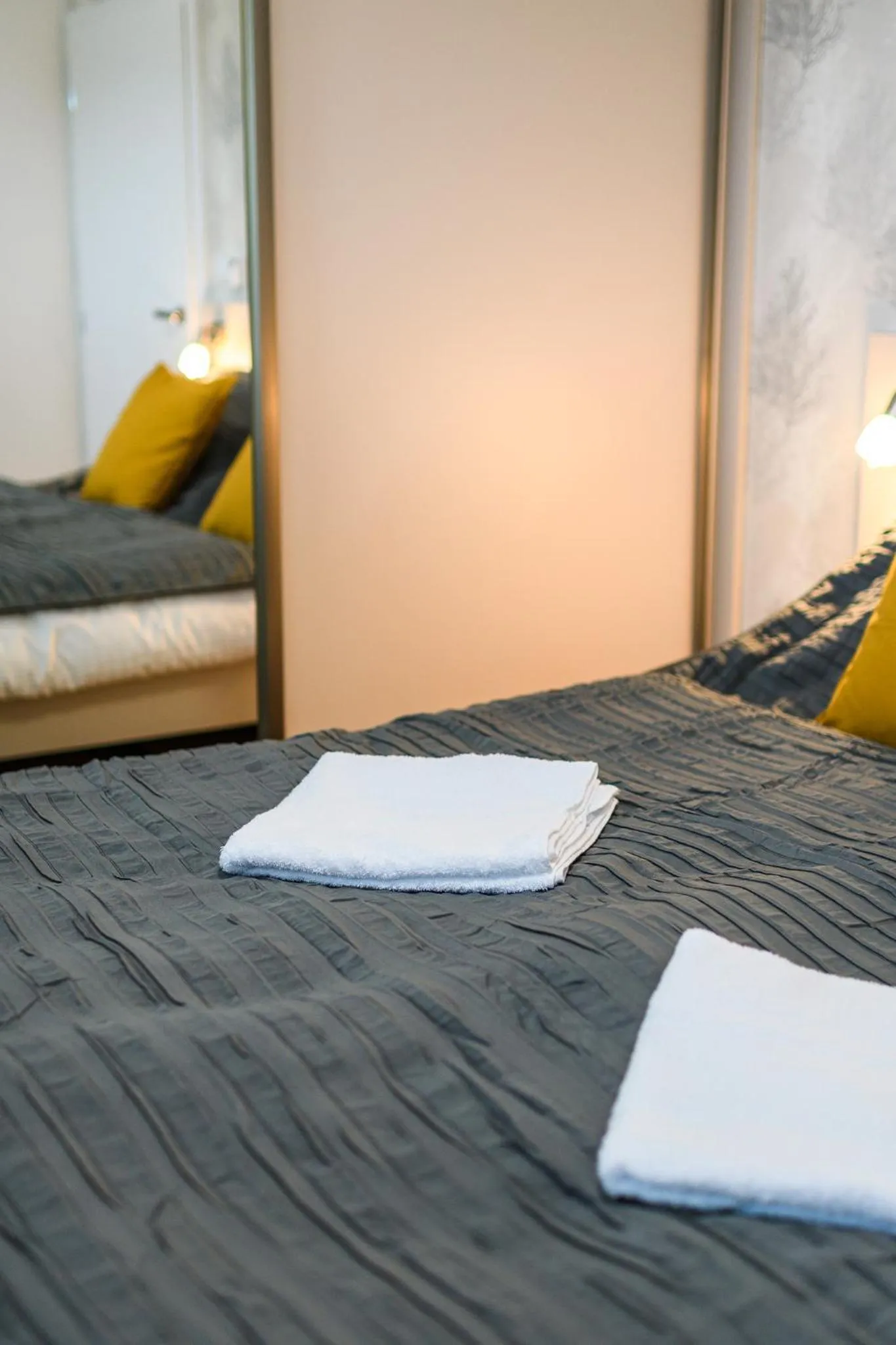 Bed in Apartmány NMNM REZIDENCE NAD MĚSTEM