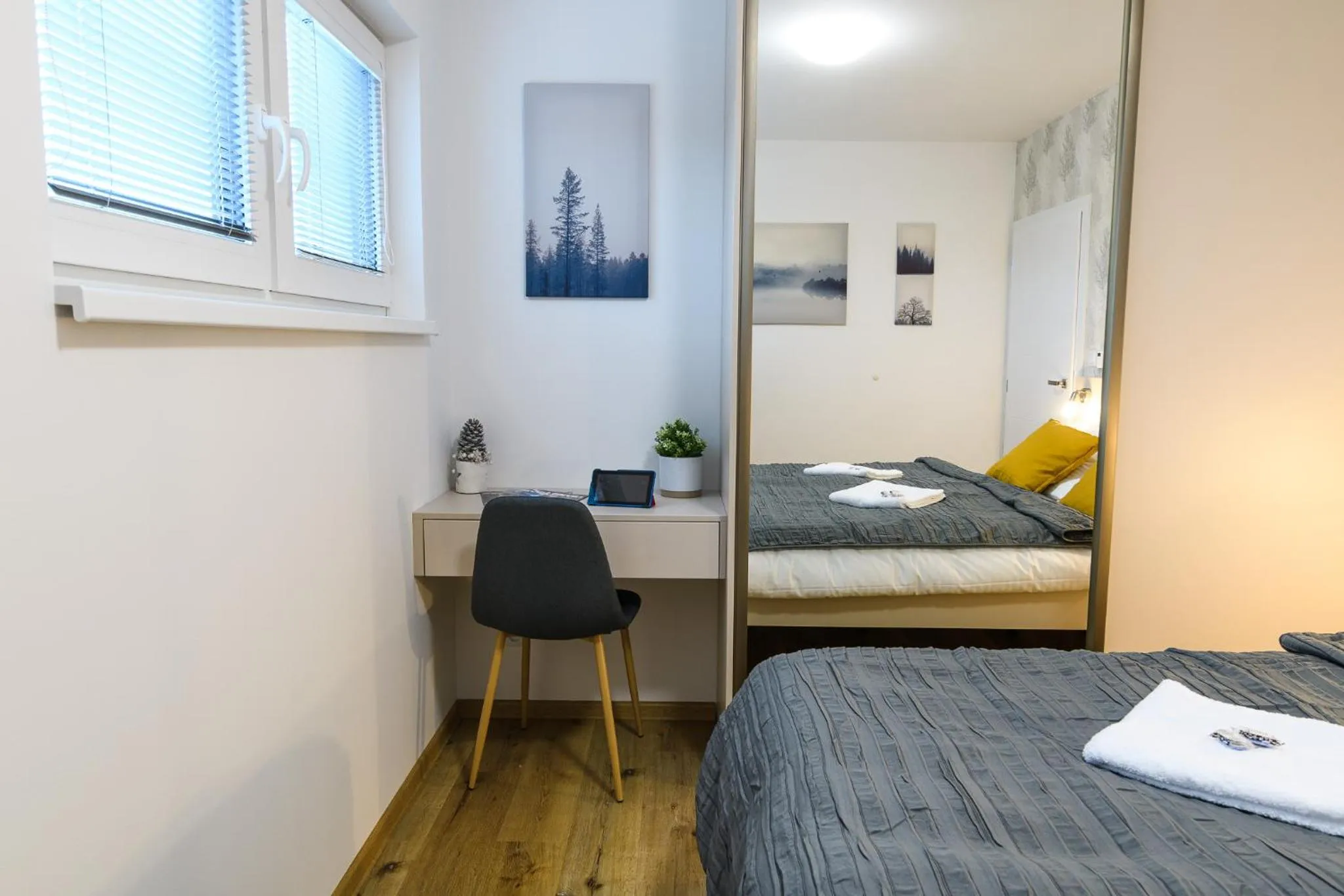 Bed in Apartmány NMNM REZIDENCE NAD MĚSTEM