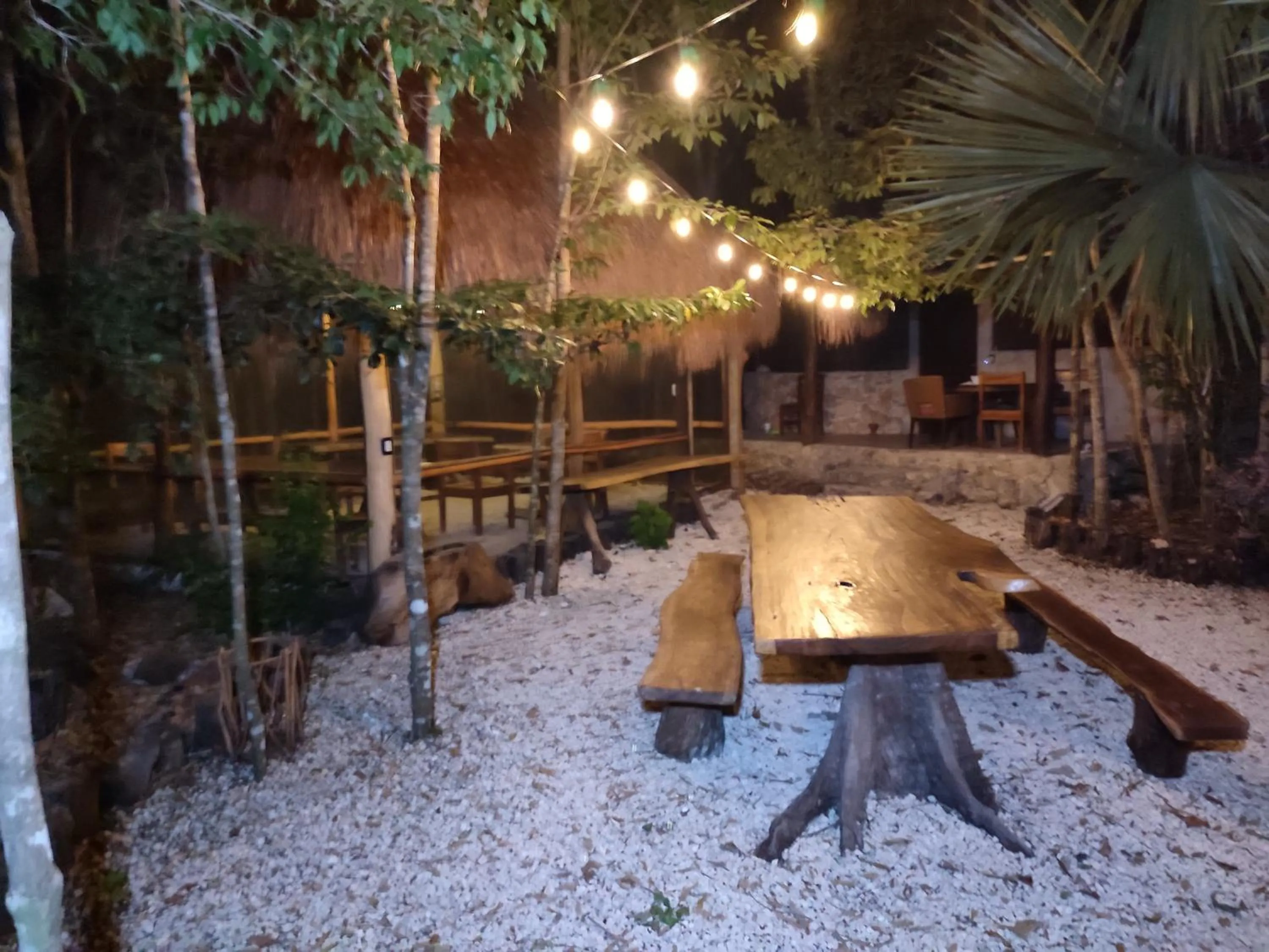 Patio in Aldea Maya-Ha Cabañas con cenotes