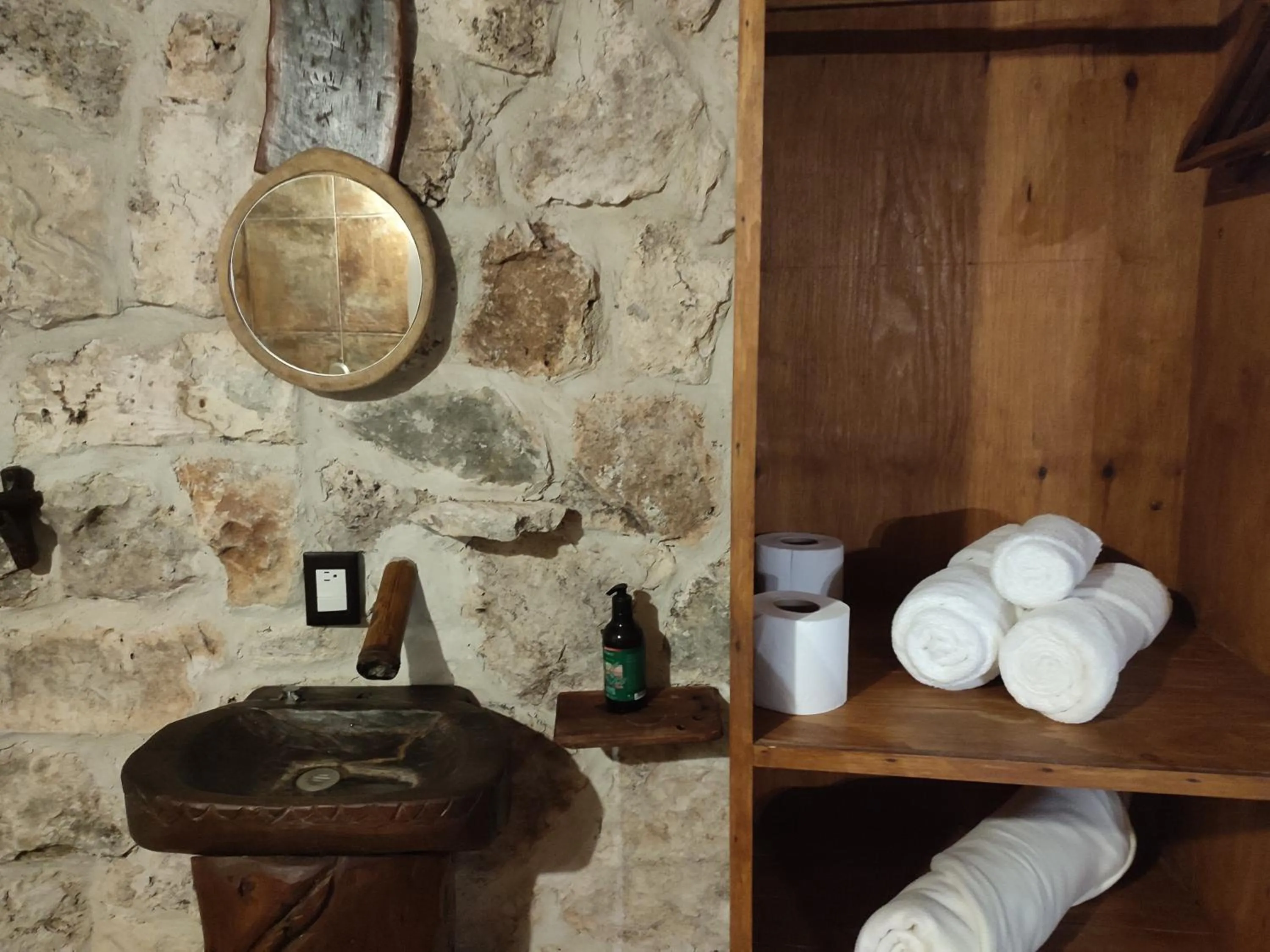 towels in Aldea Maya-Ha Cabañas con cenotes