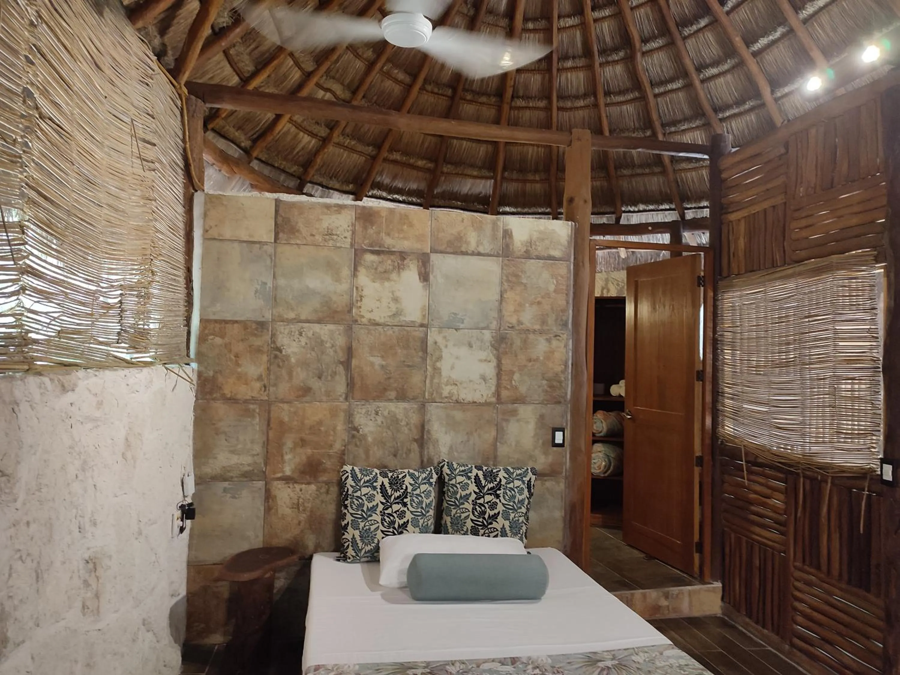 Bed in Aldea Maya-Ha Cabañas con cenotes