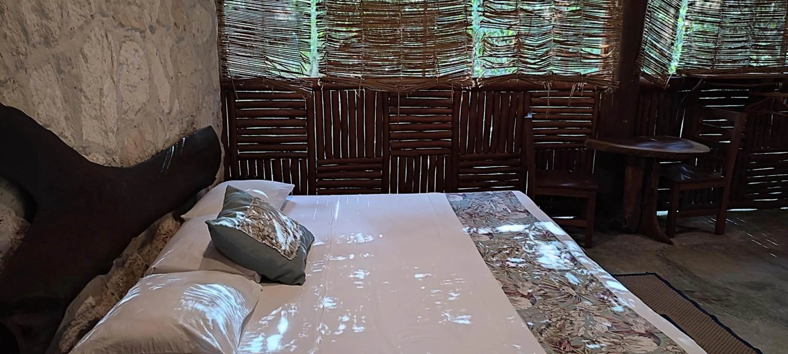 Bed in Aldea Maya-Ha Cabañas con cenotes