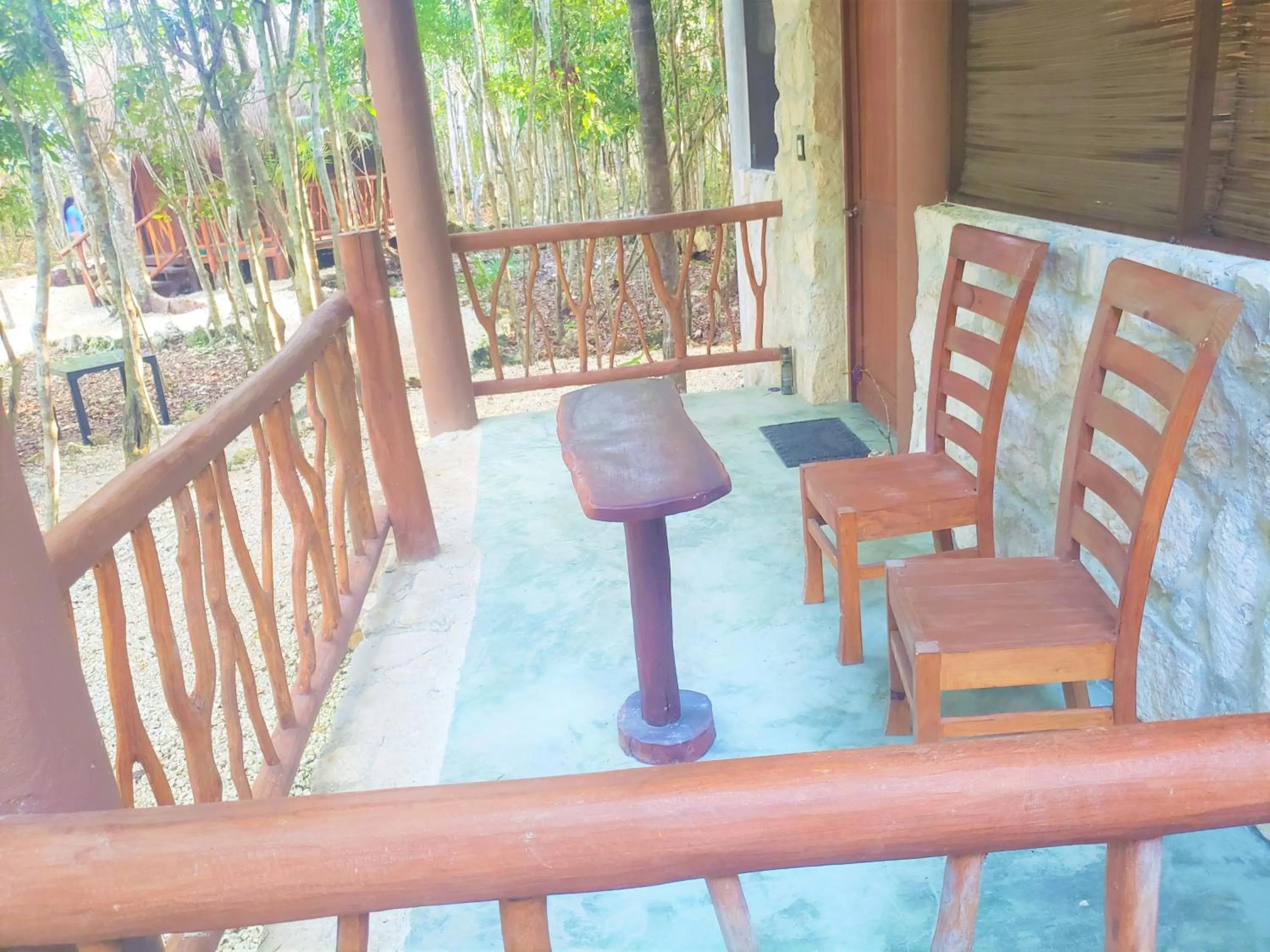 Patio in Aldea Maya-Ha Cabañas con cenotes