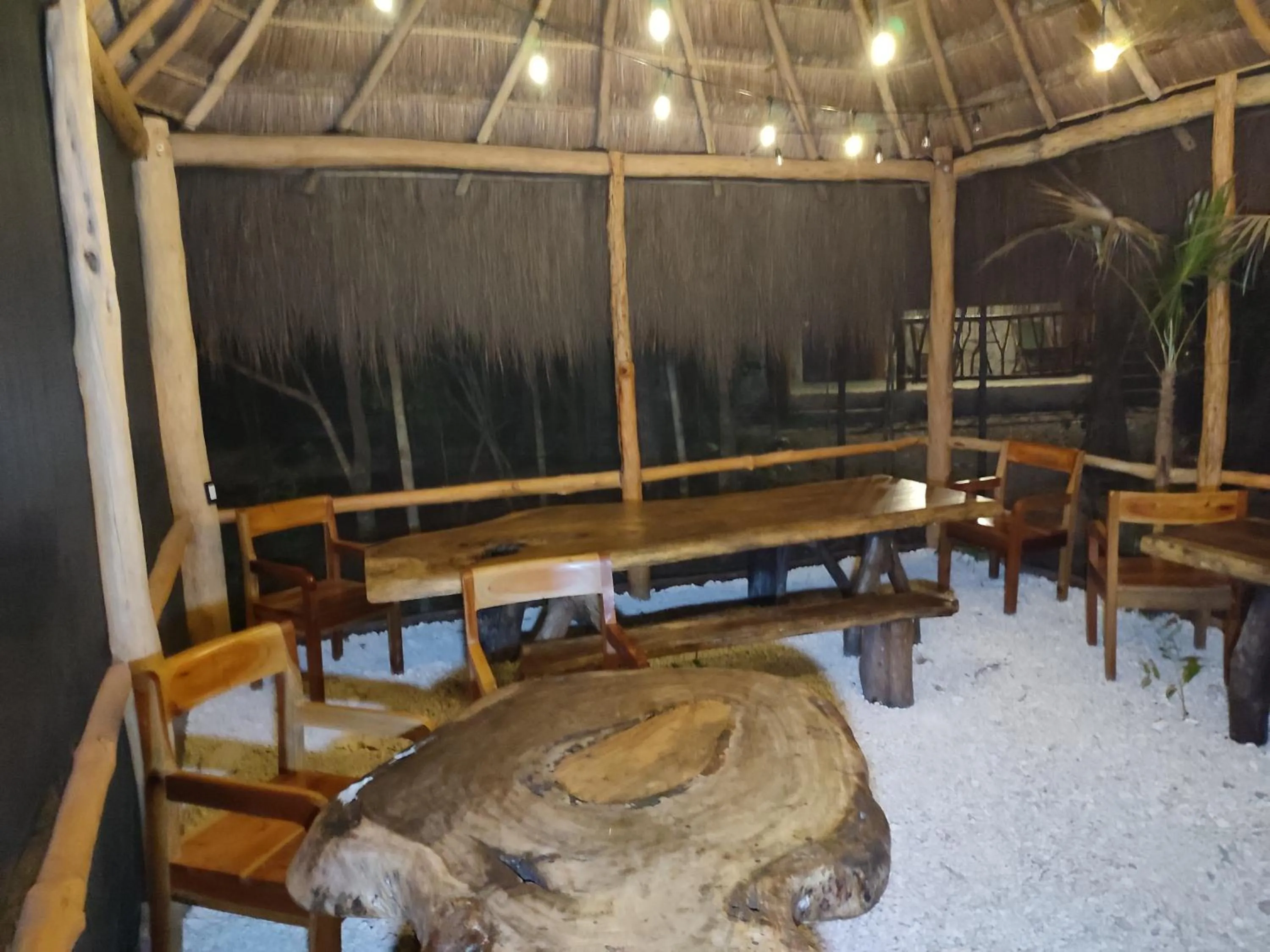 Living room in Aldea Maya-Ha Cabañas con cenotes