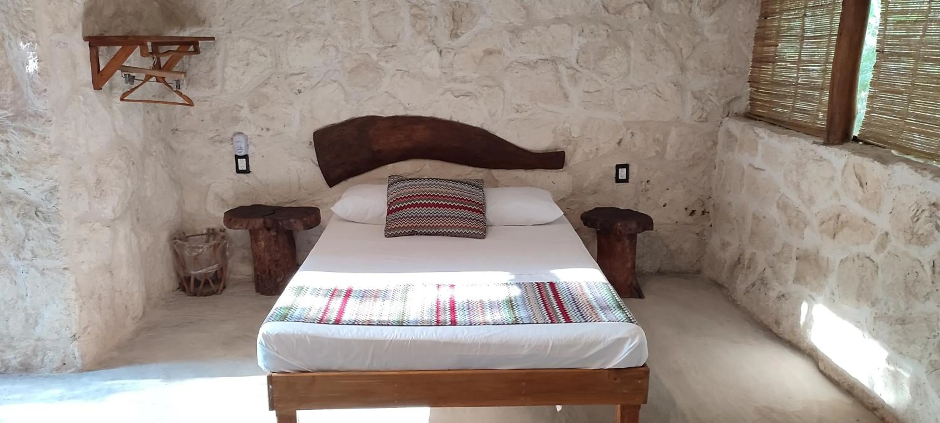 Bed in Aldea Maya-Ha Cabañas con cenotes