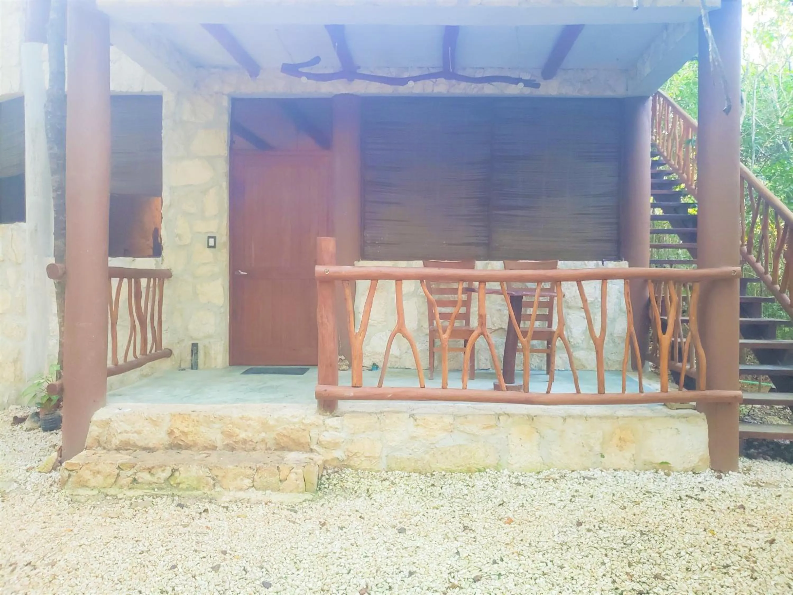 Patio in Aldea Maya-Ha Cabañas con cenotes