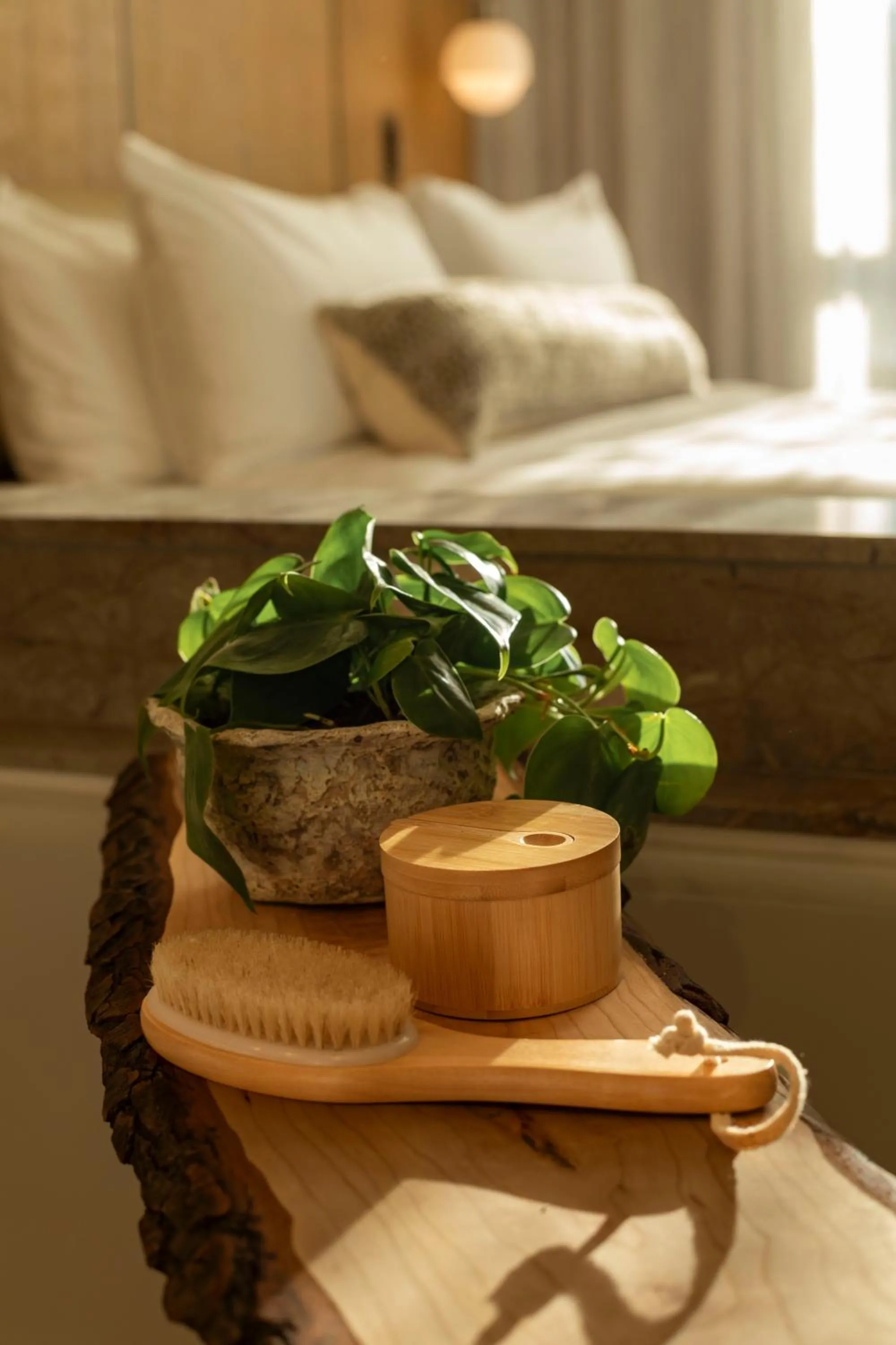 Decorative detail, Bed in 1 Hotel Seattle