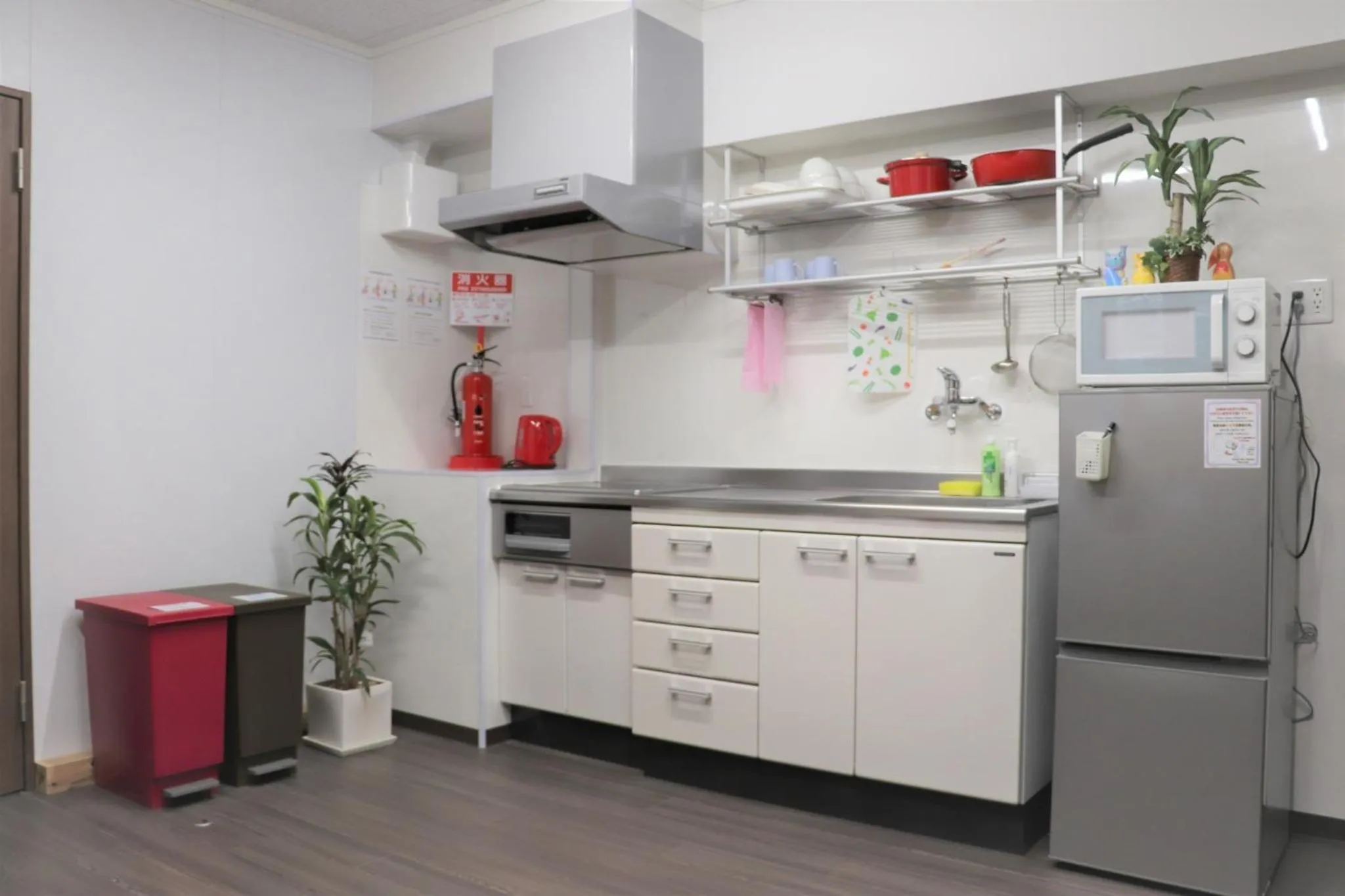 Kitchen/Kitchenette in JAM HOSTEL Hakata Station Front Semi-private room with shared bathroom - Vacation STAY 61443