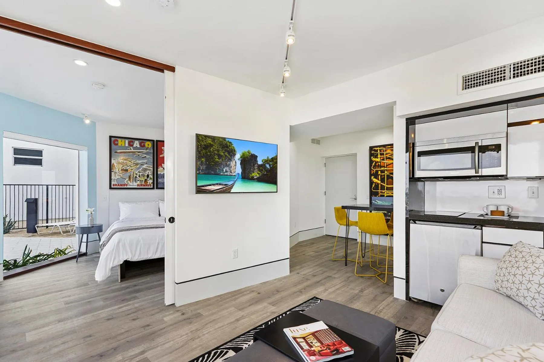 Kitchen or kitchenette in Ocean Treasure Beachside Suites