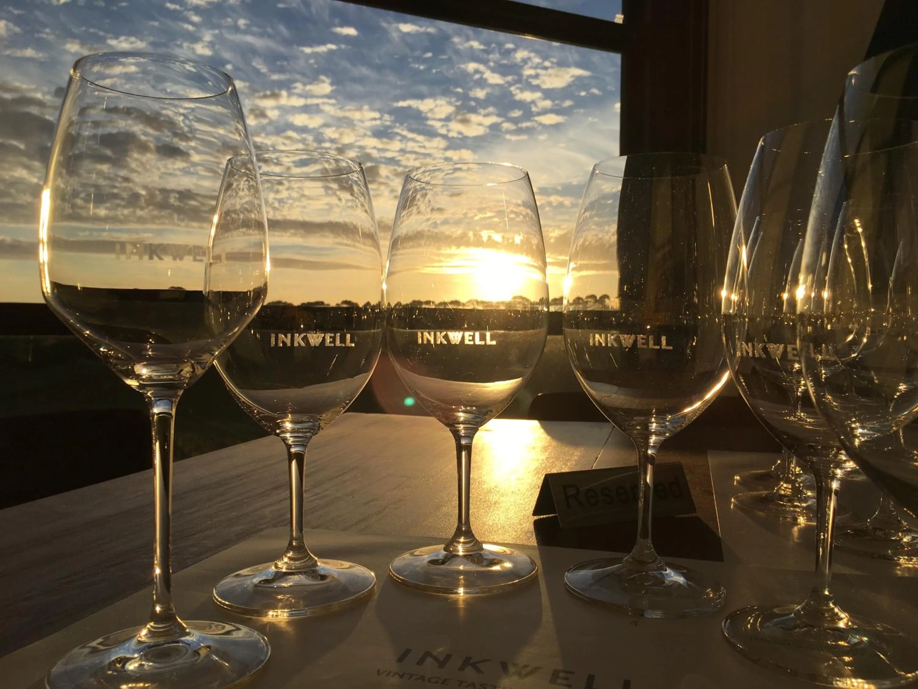 Drinks in Hotel California Road at Inkwell Wines