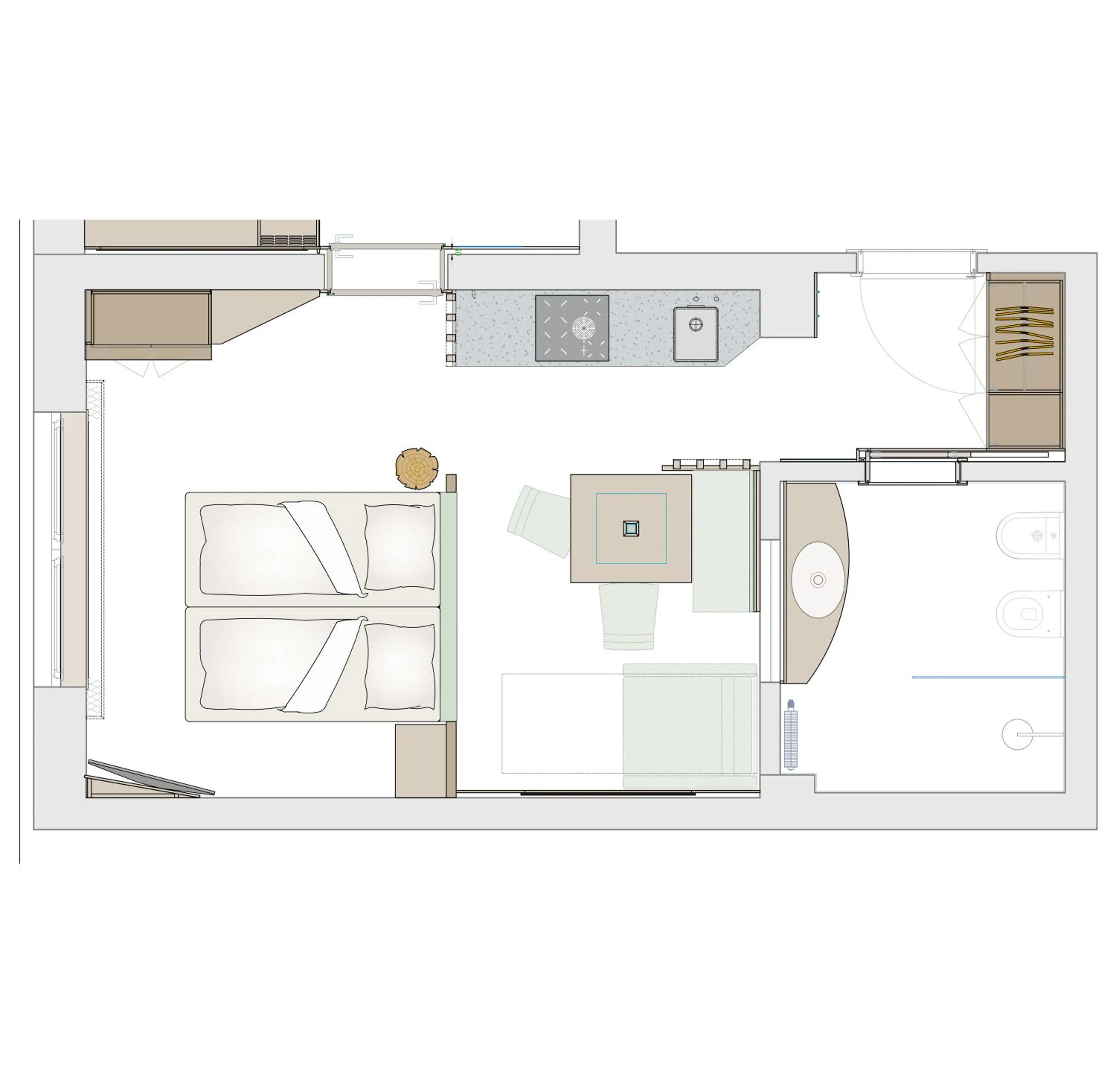 Floor plan in Hotel Mondschein