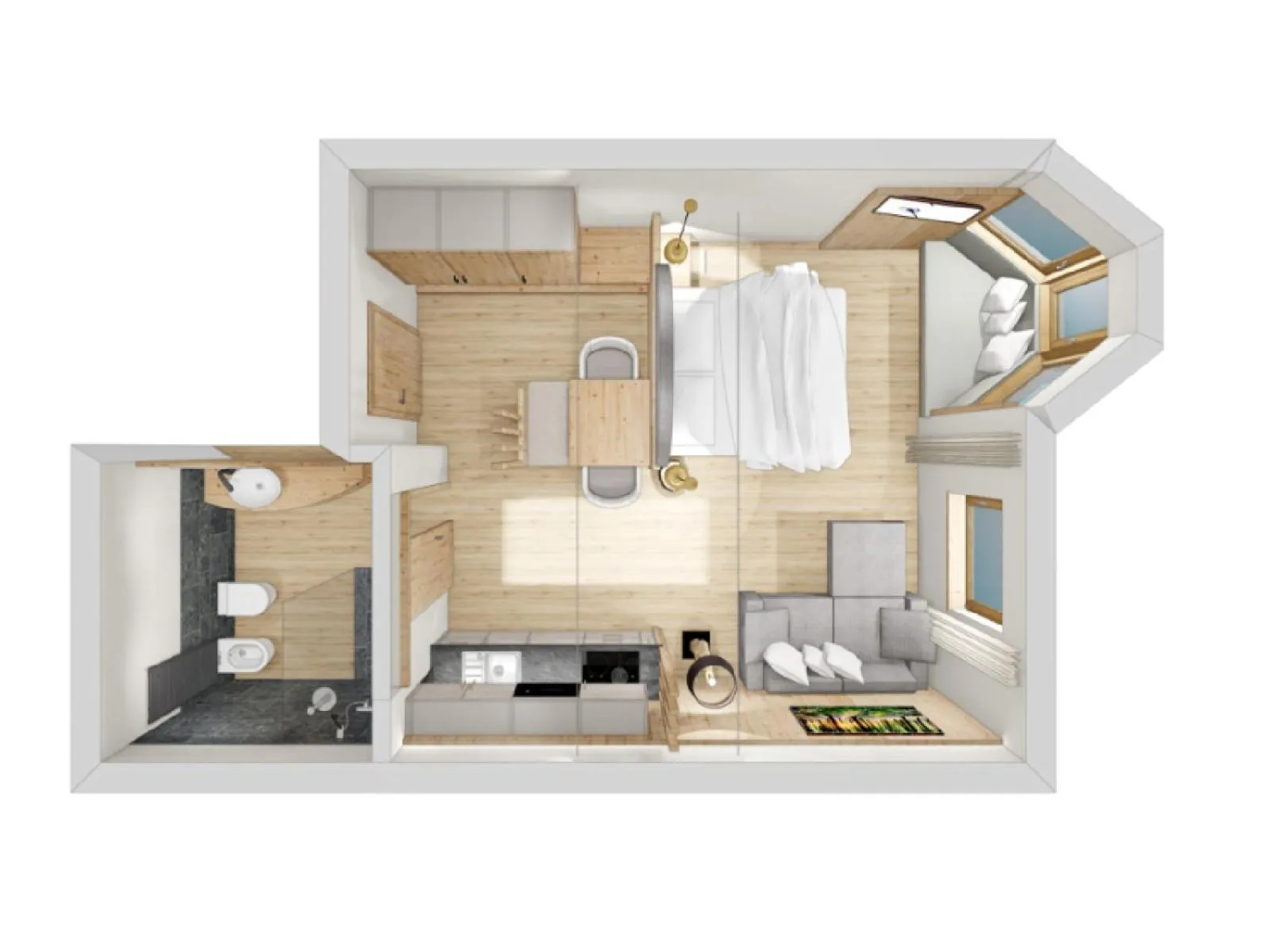 Floor plan in Hotel Mondschein