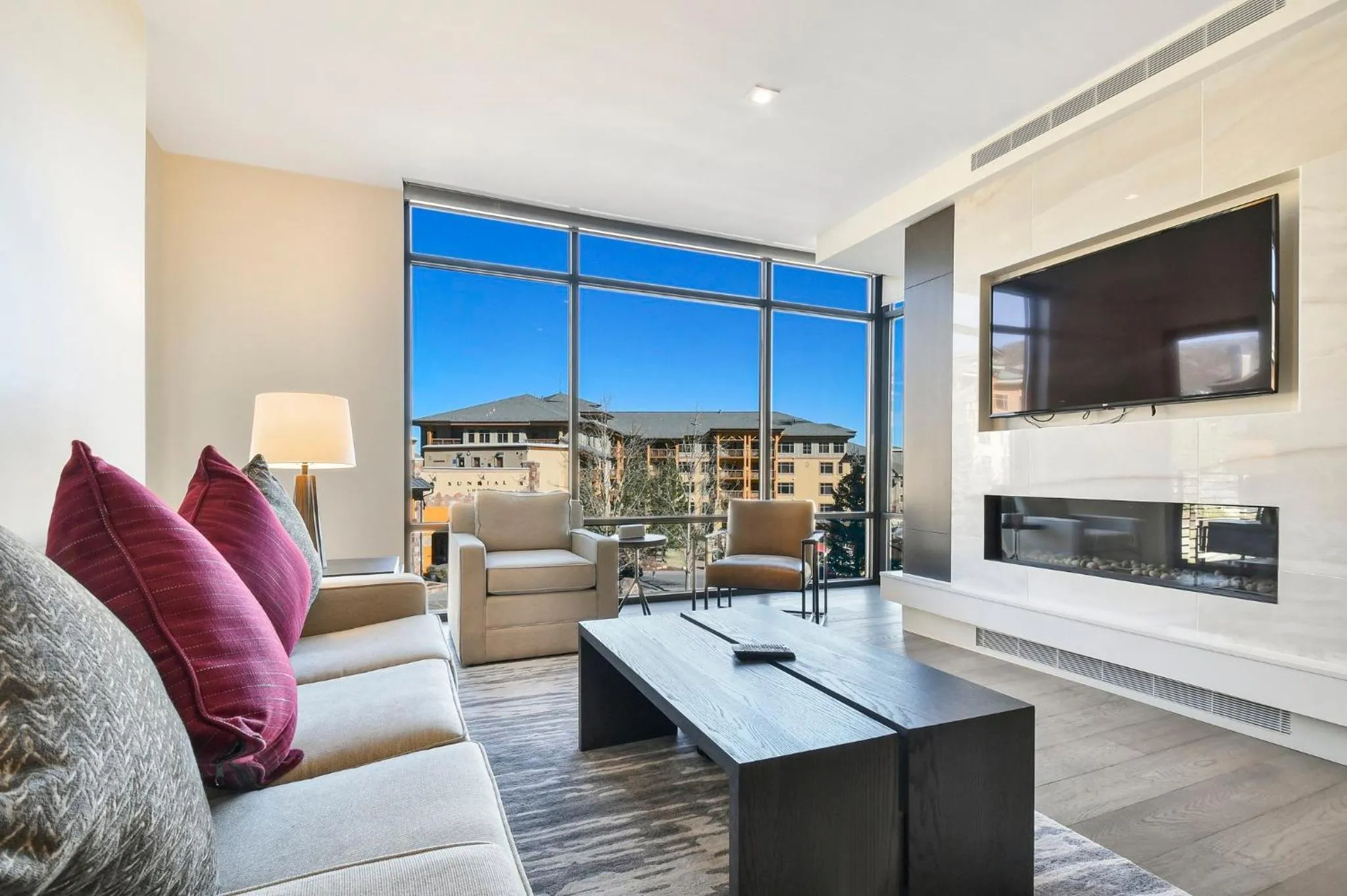 Living room in Lift Park City Condominiums by Vail Resorts