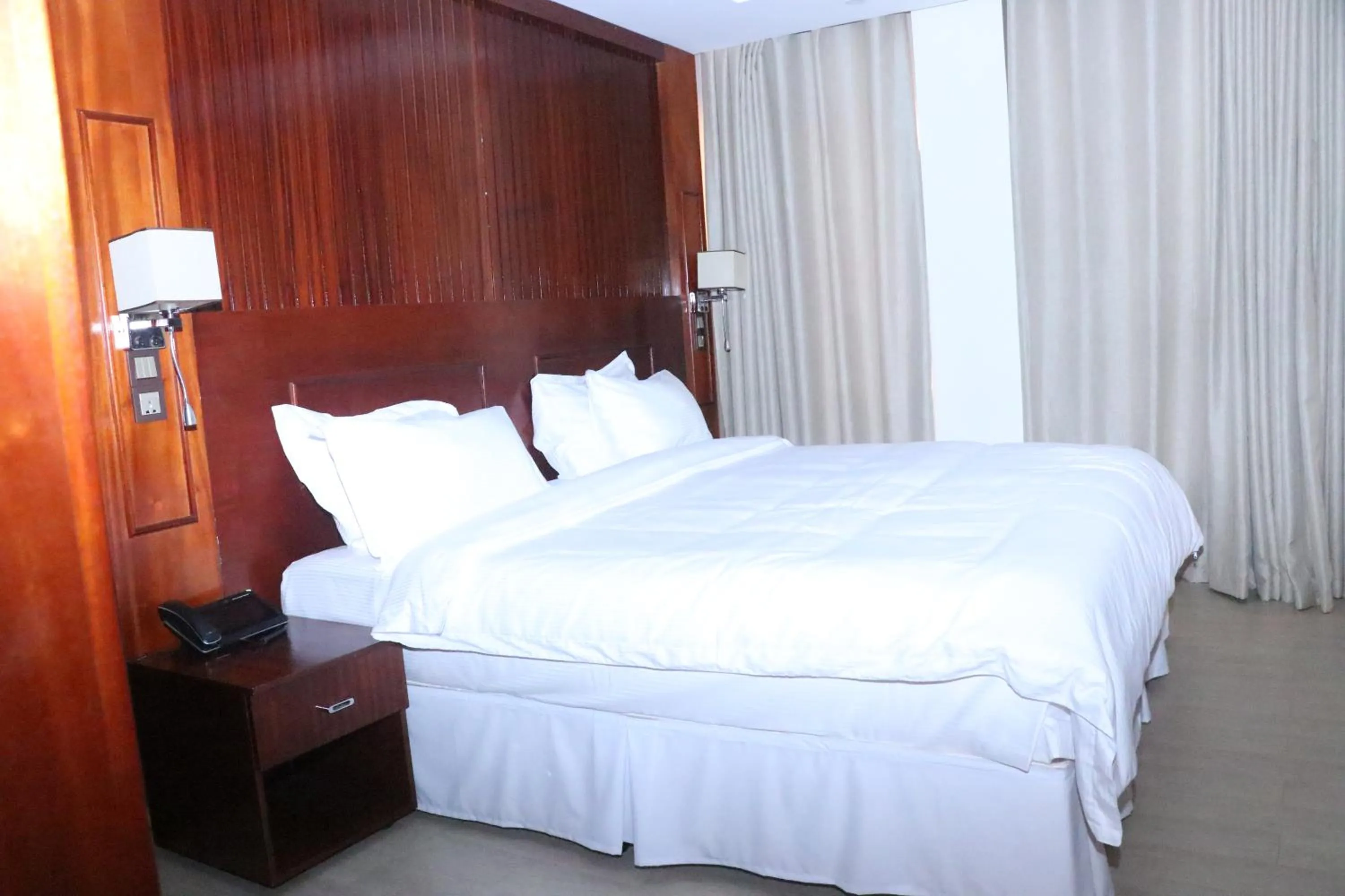 Bed in Sainte Famille Hotel