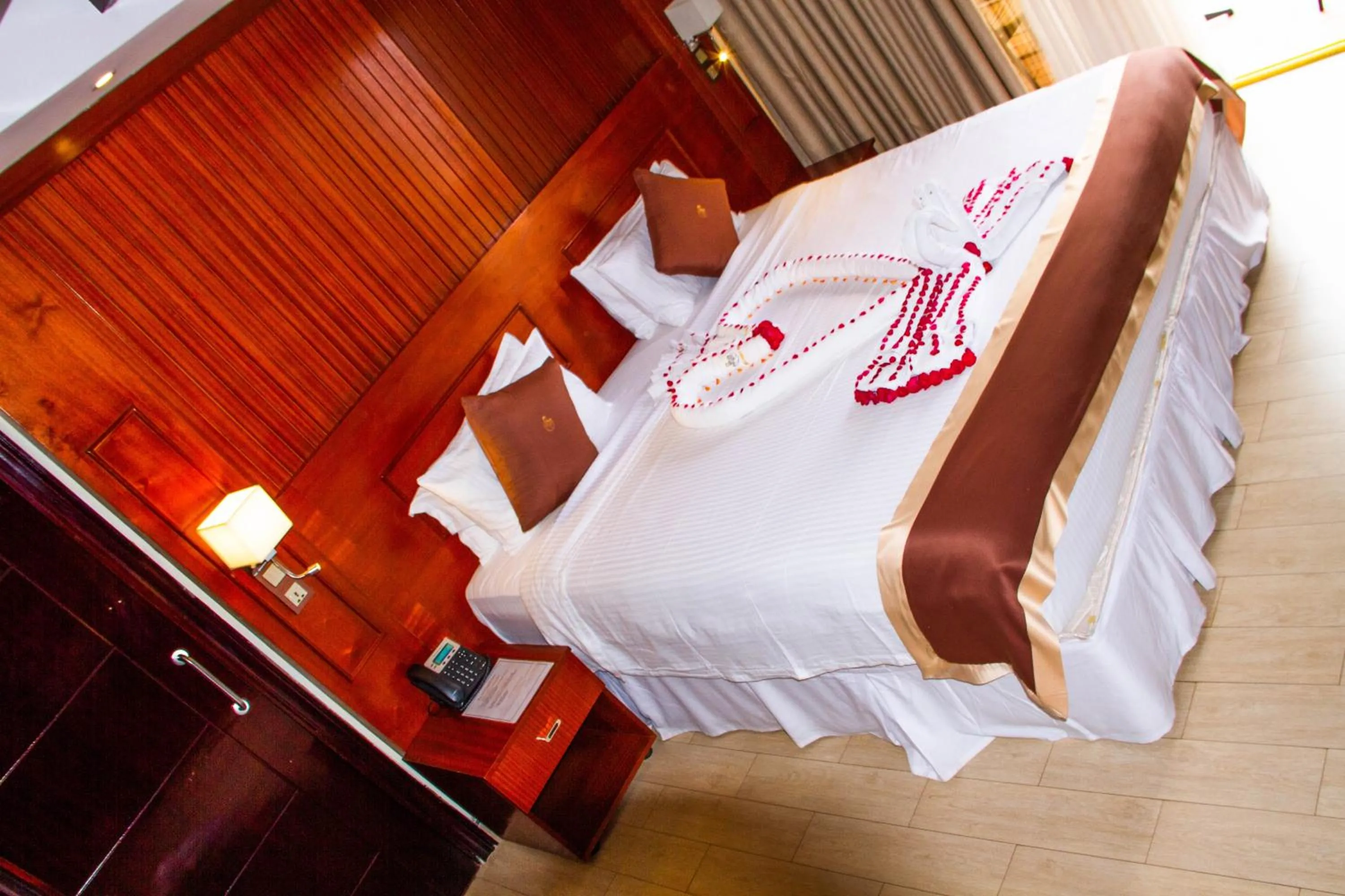 Bed in Sainte Famille Hotel