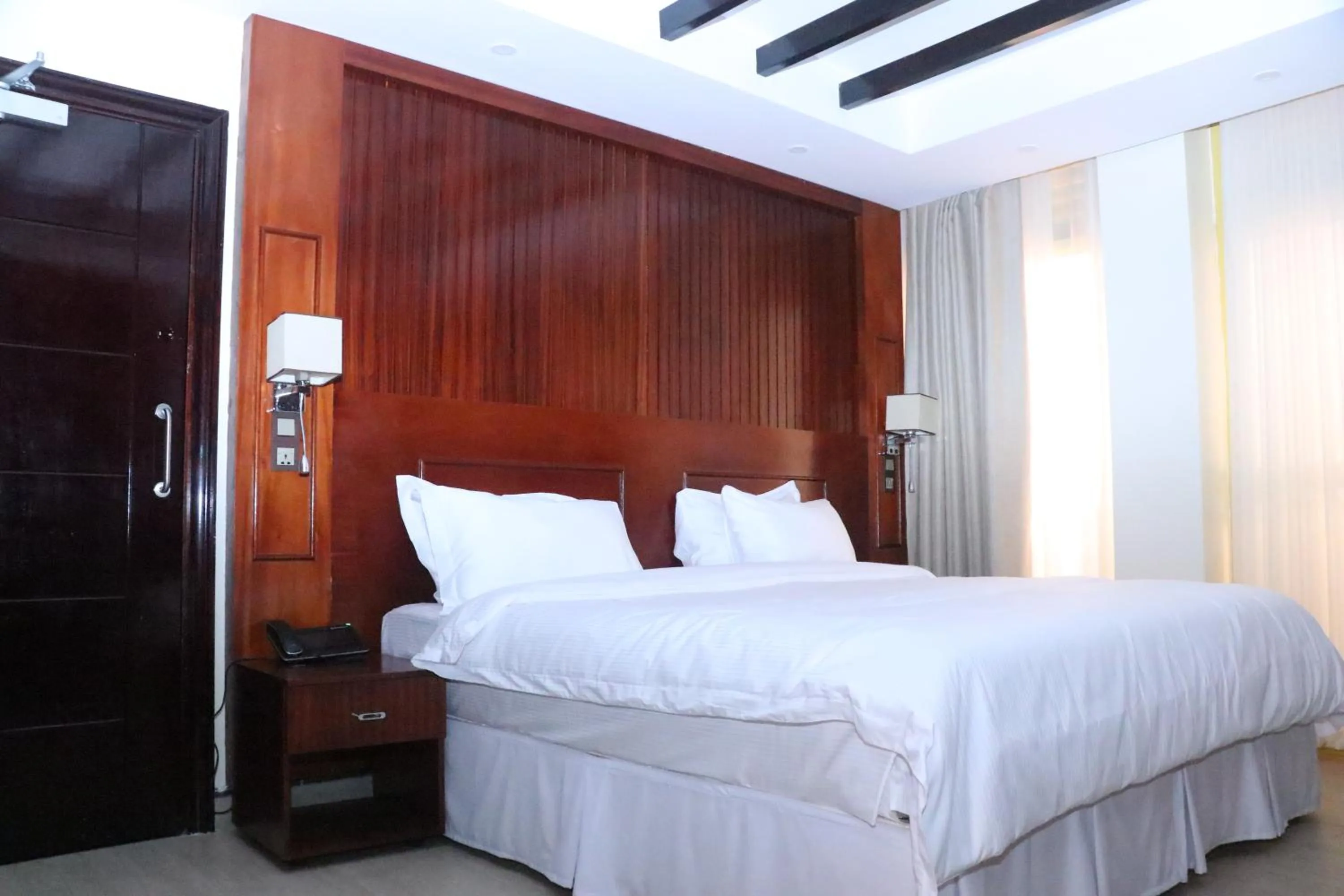 Bed in Sainte Famille Hotel