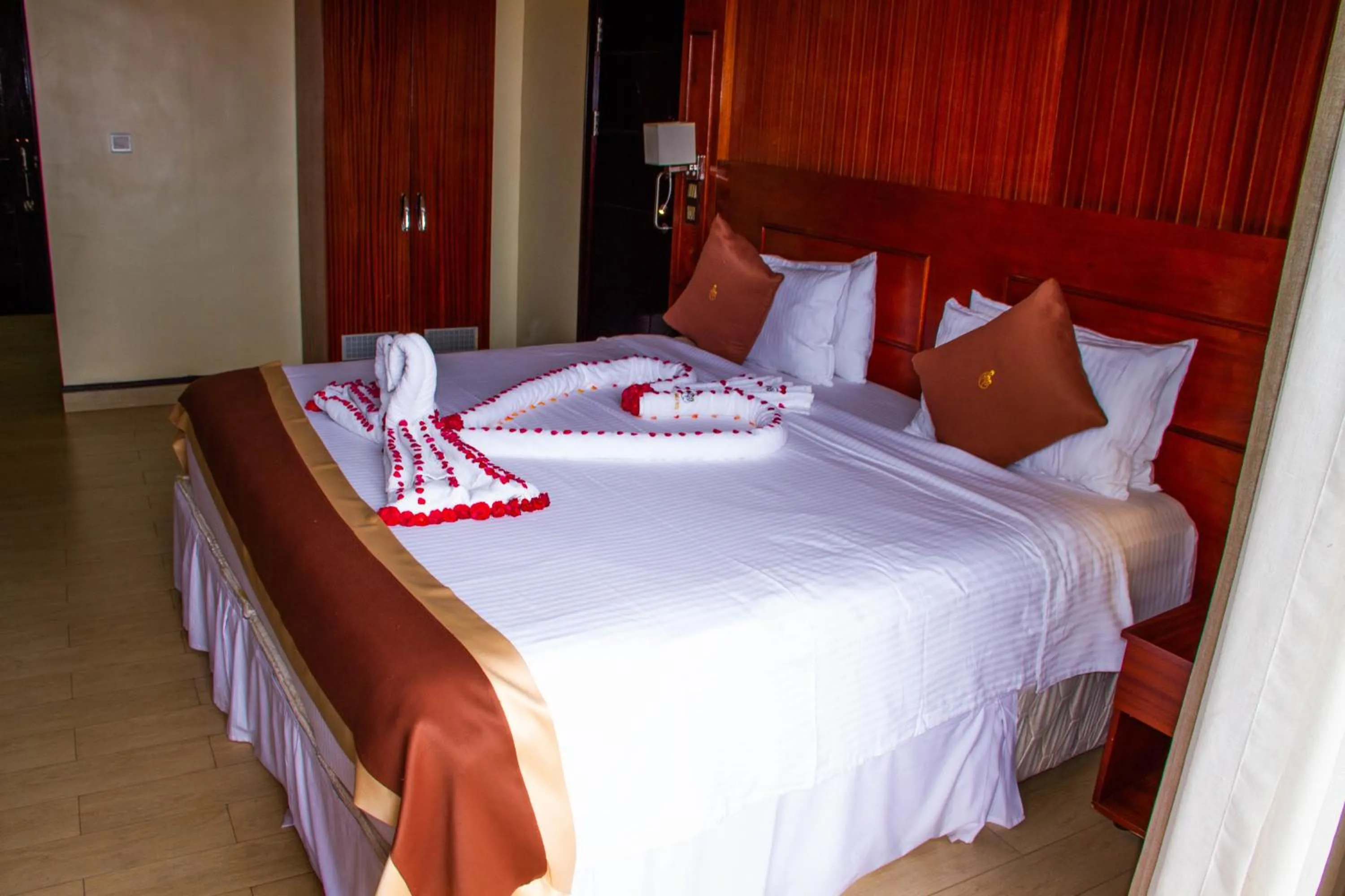 Bed in Sainte Famille Hotel