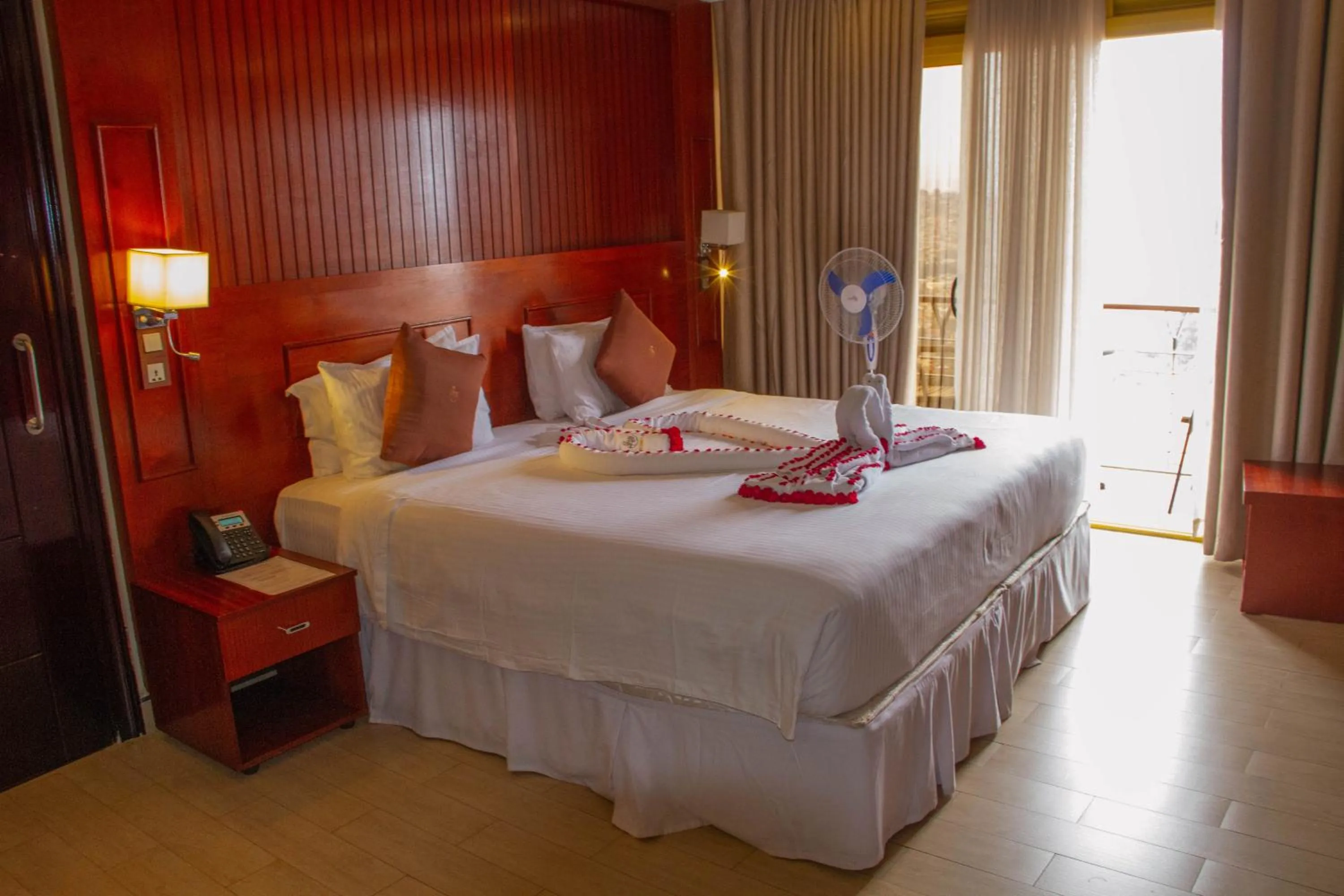 Bed in Sainte Famille Hotel